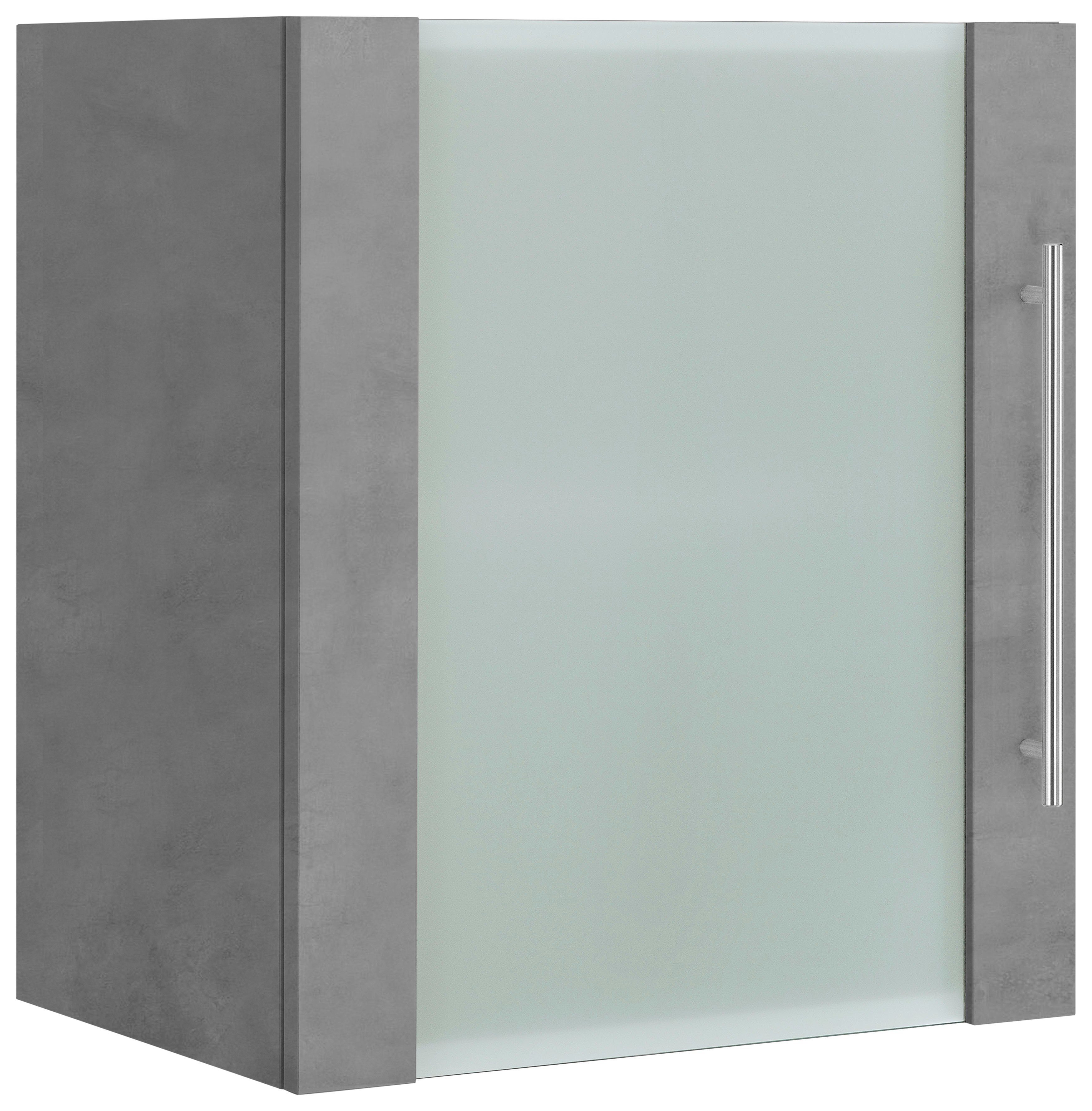 wiho Küchen Glashängeschrank Flexi2 Breite 50 cm betonfarben/betonfarben