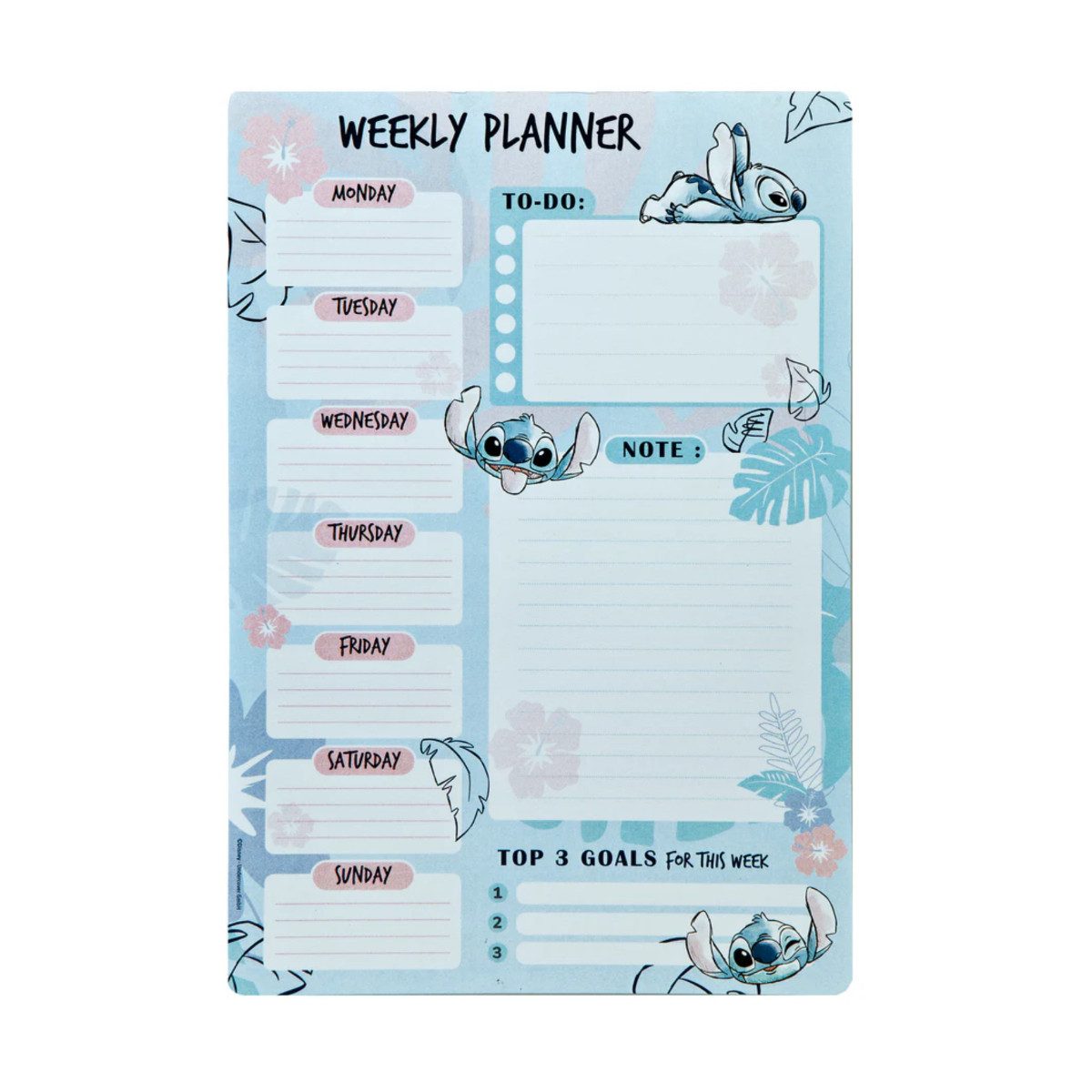 Lilo & Stitch Wochenplan Wochenplaner Weekly Planner, (1 St)