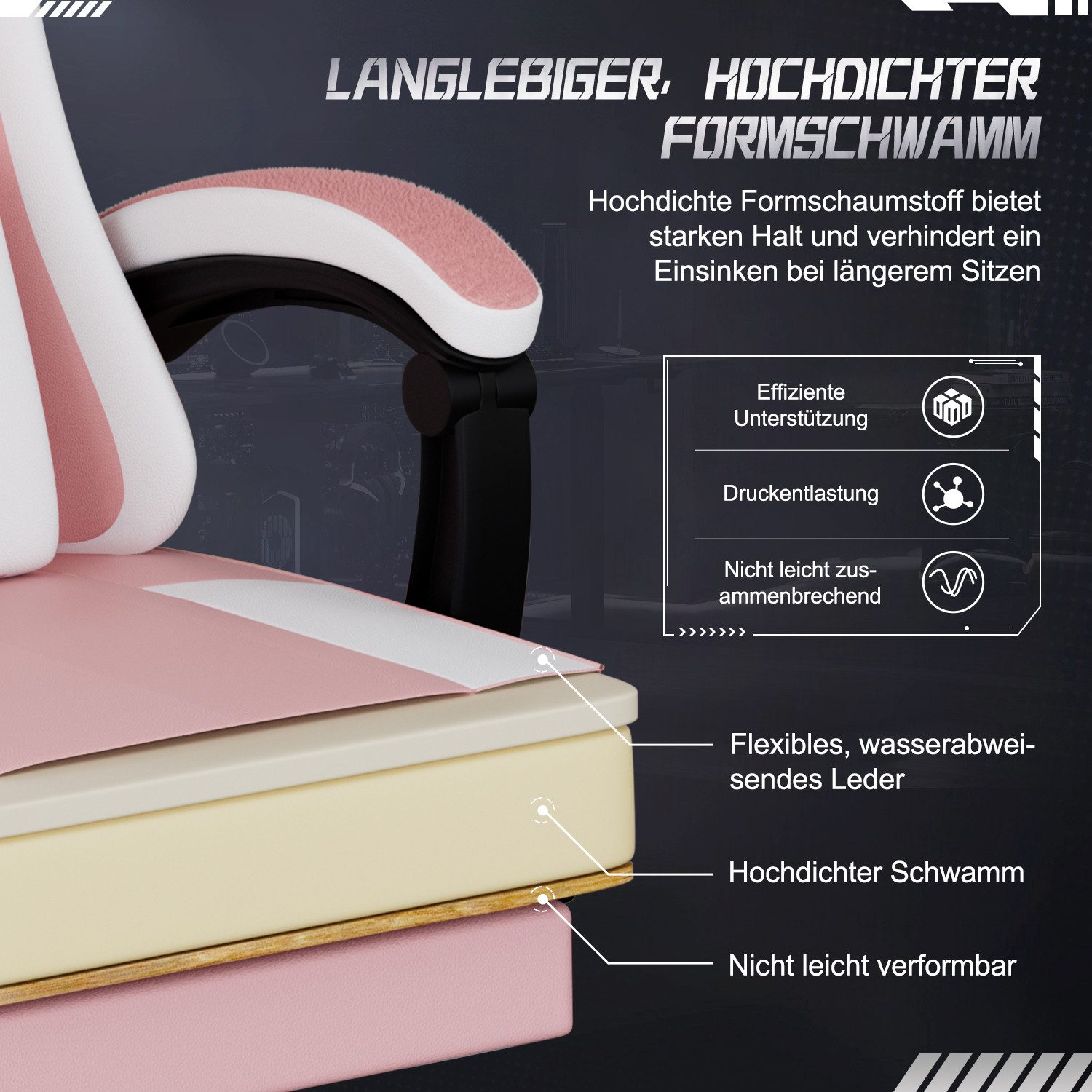 Adormii Gaming-Stuhl Gaming Stuhl ergonomisch Gaming günstig online kaufen