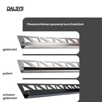 Dalsys Profil (1-St), Endstück für Fliesenschiene Quadratprofil Edelstahl - Fliesenprofil