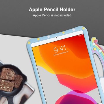 Cadorabo Tablet-Hülle Apple iPad MINI 4 (7.9 Zoll) Apple iPad MINI 4 (7.9 Zoll), Tablethülle - Schutzhülle für Kinder aus TPU Silikon mit Standfunktion
