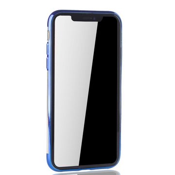 König Design Handyhülle Apple iPhone XS Max, Apple iPhone XS Max Handyhülle Bumper Backcover Blau