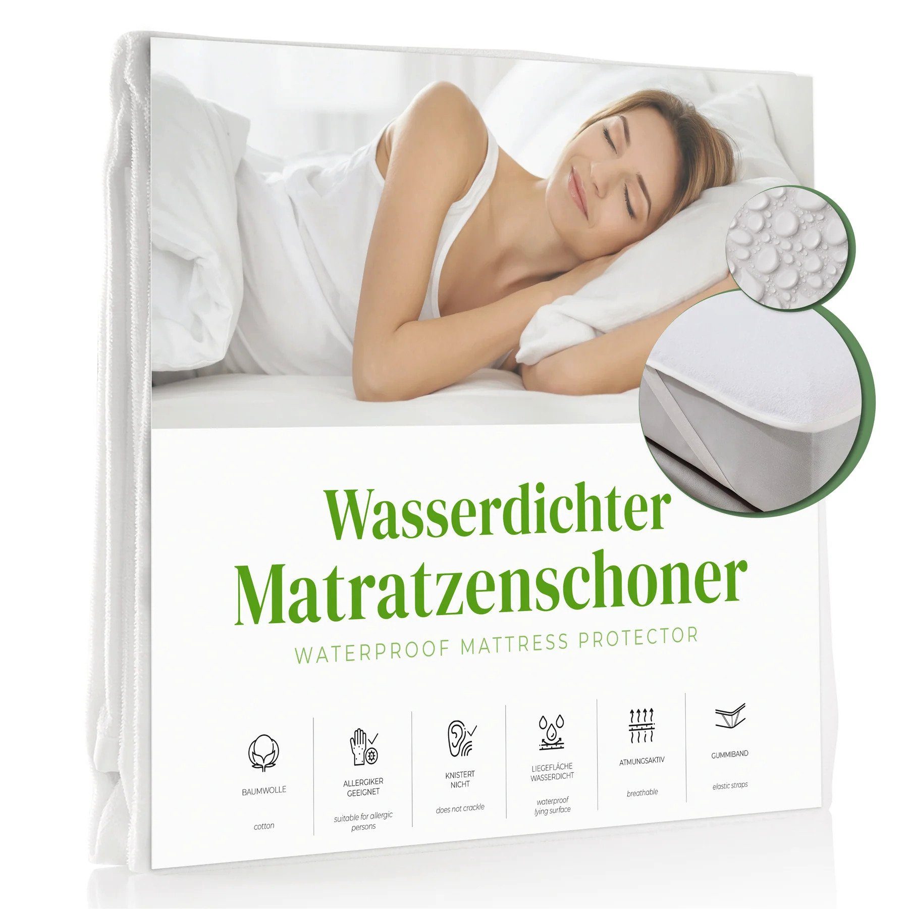 Matratzenschoner wasserdicht aus 100 % Frottee günstig online kaufen