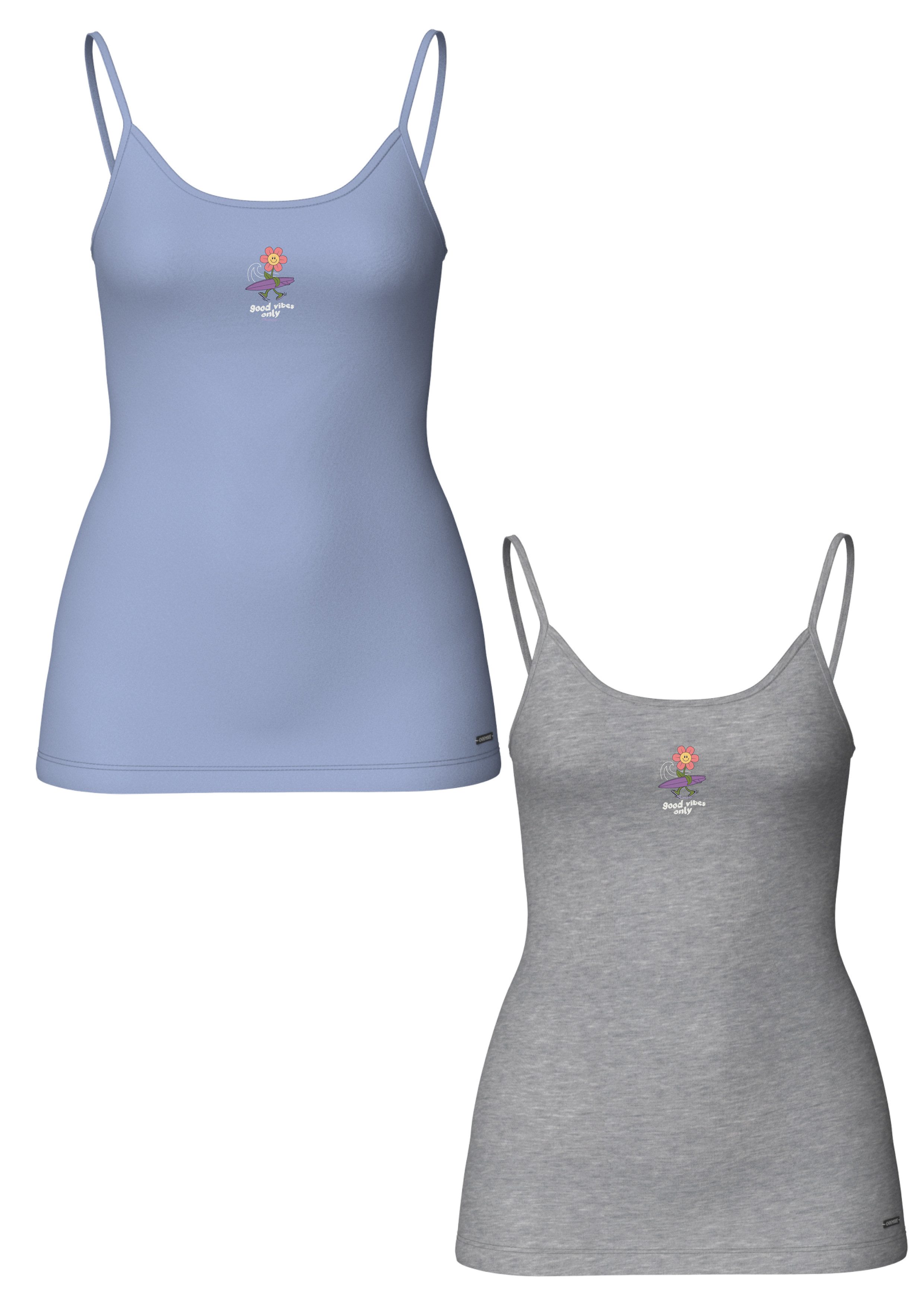 Tanktop Girls 2er Pack mit Kleinem Print