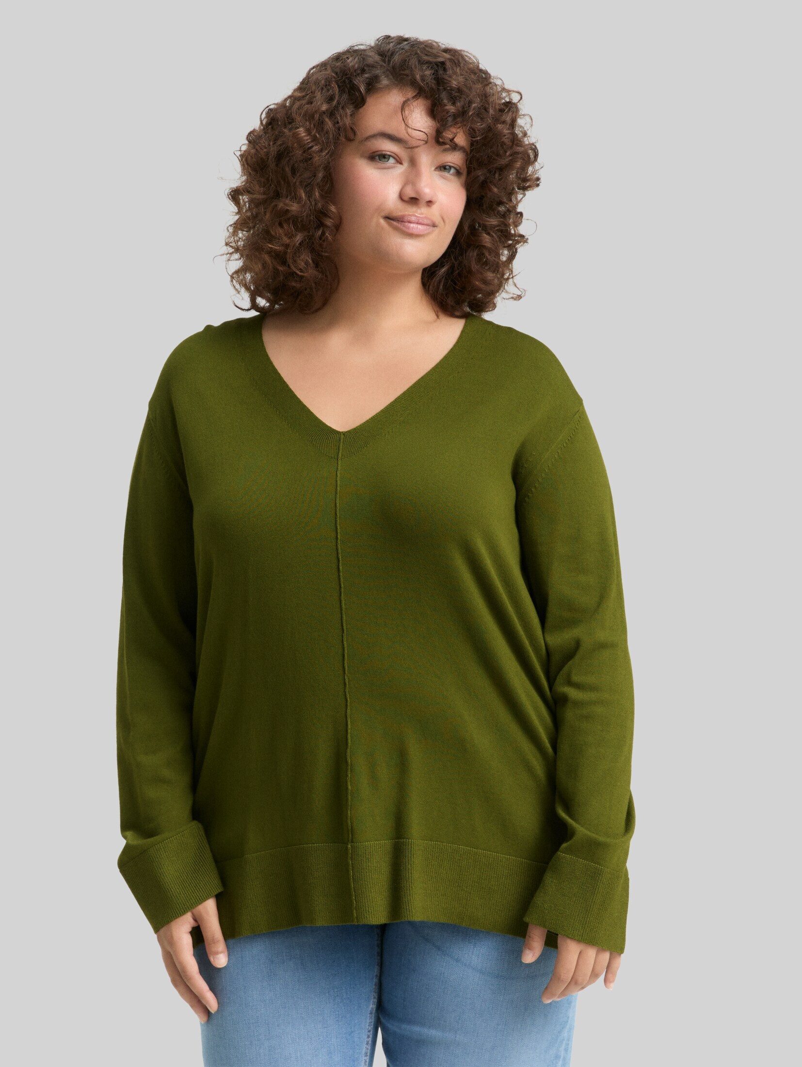 TOM TAILOR PLUS Strickpullover Pullover & Strickjacken Plus Size - Loose Fit Strickpullover