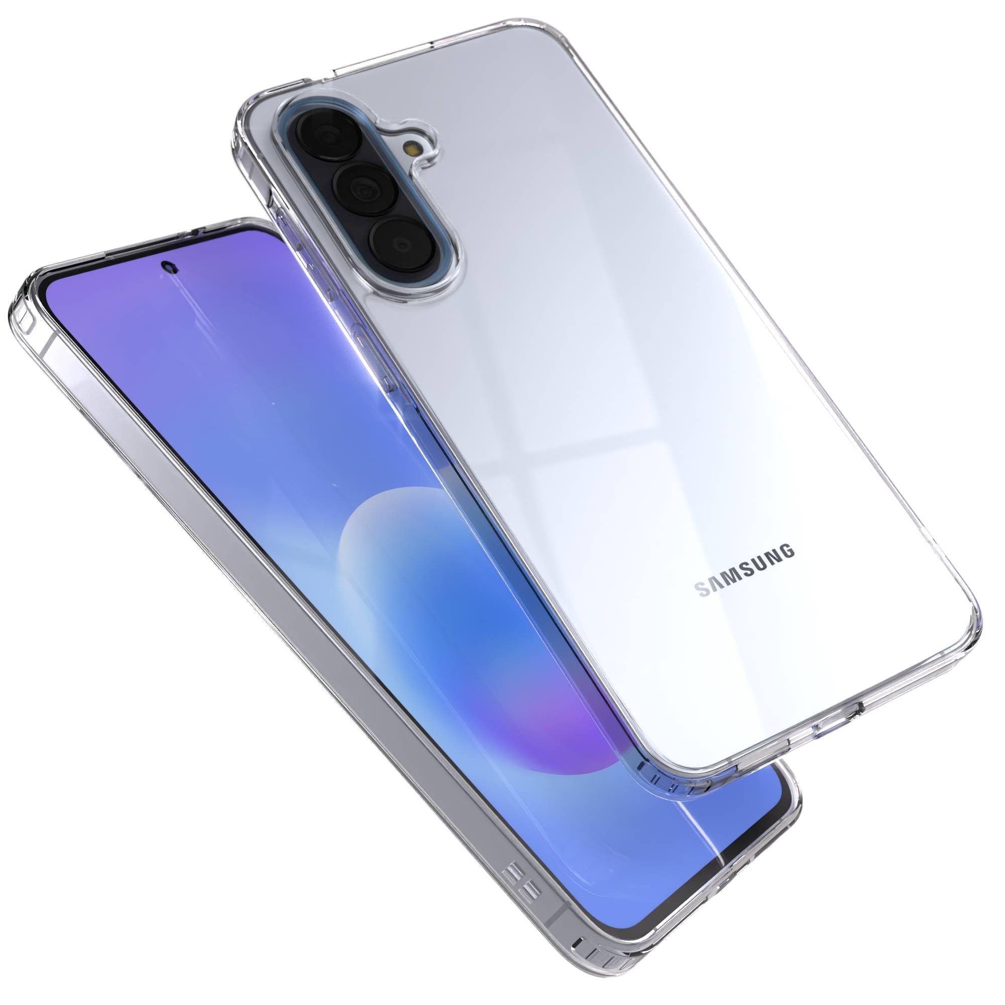 EAZY CASE Handyhülle TPU Hülle für Samsung Galaxy A57 6,7 Zoll, Schutzhülle Kameraschutz Silikonhülle Transparent Handyhülle Slimcover