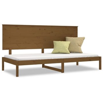 vidaXL Bett Tagesbett Honigbraun 90x200 cm Massivholz Kiefer