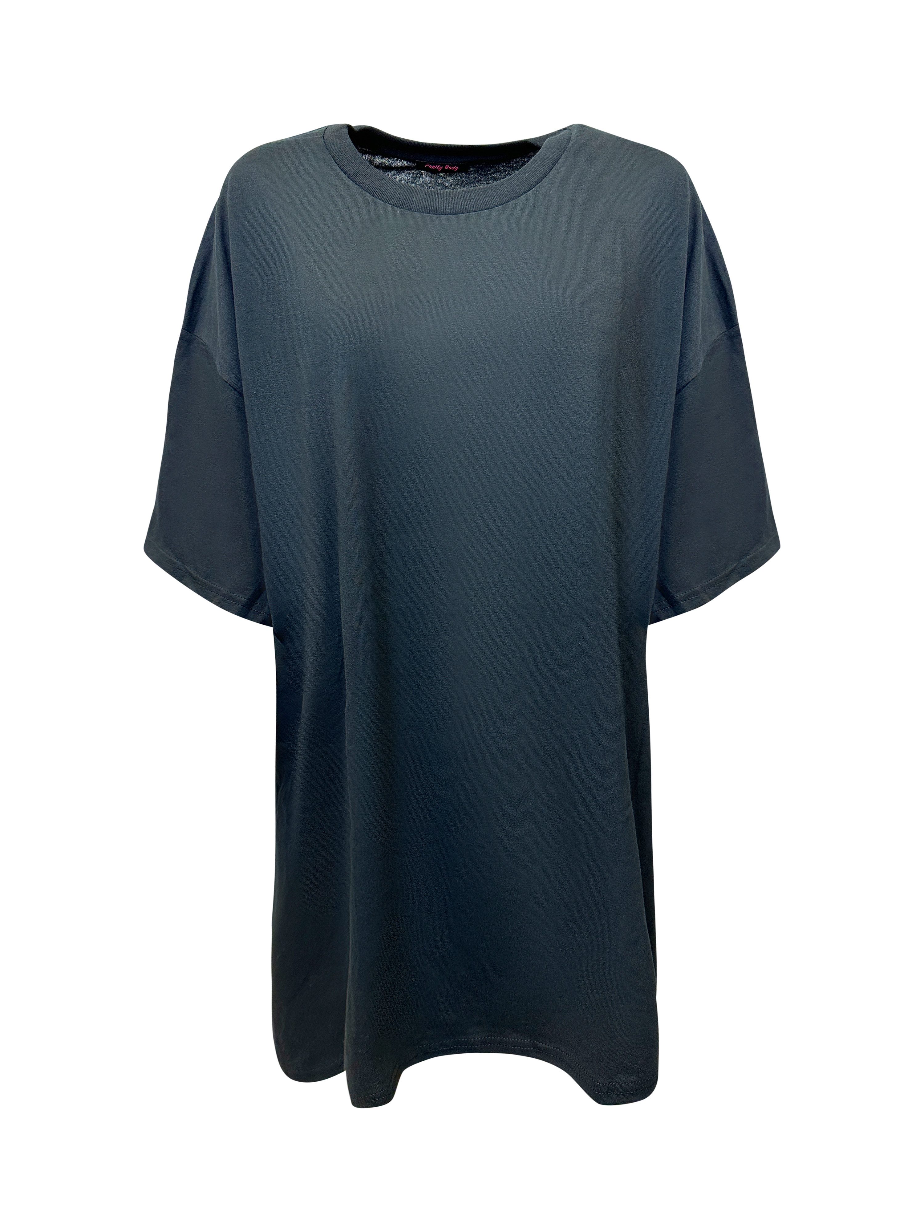 Worldclassca T-Shirt Worldclassca Oversized Print T-Shirt lang Sommer Tee Oberteil Neu