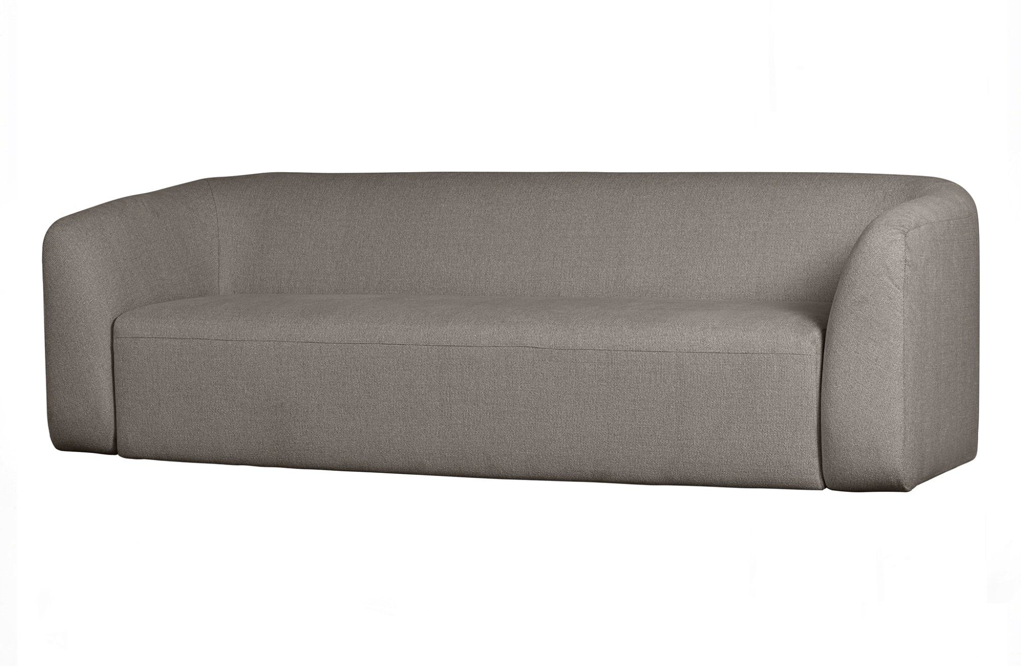 BePureHome Sofa Sofa Sloping 3-Sitzer - Chenille - Grey Melange, freistellbar