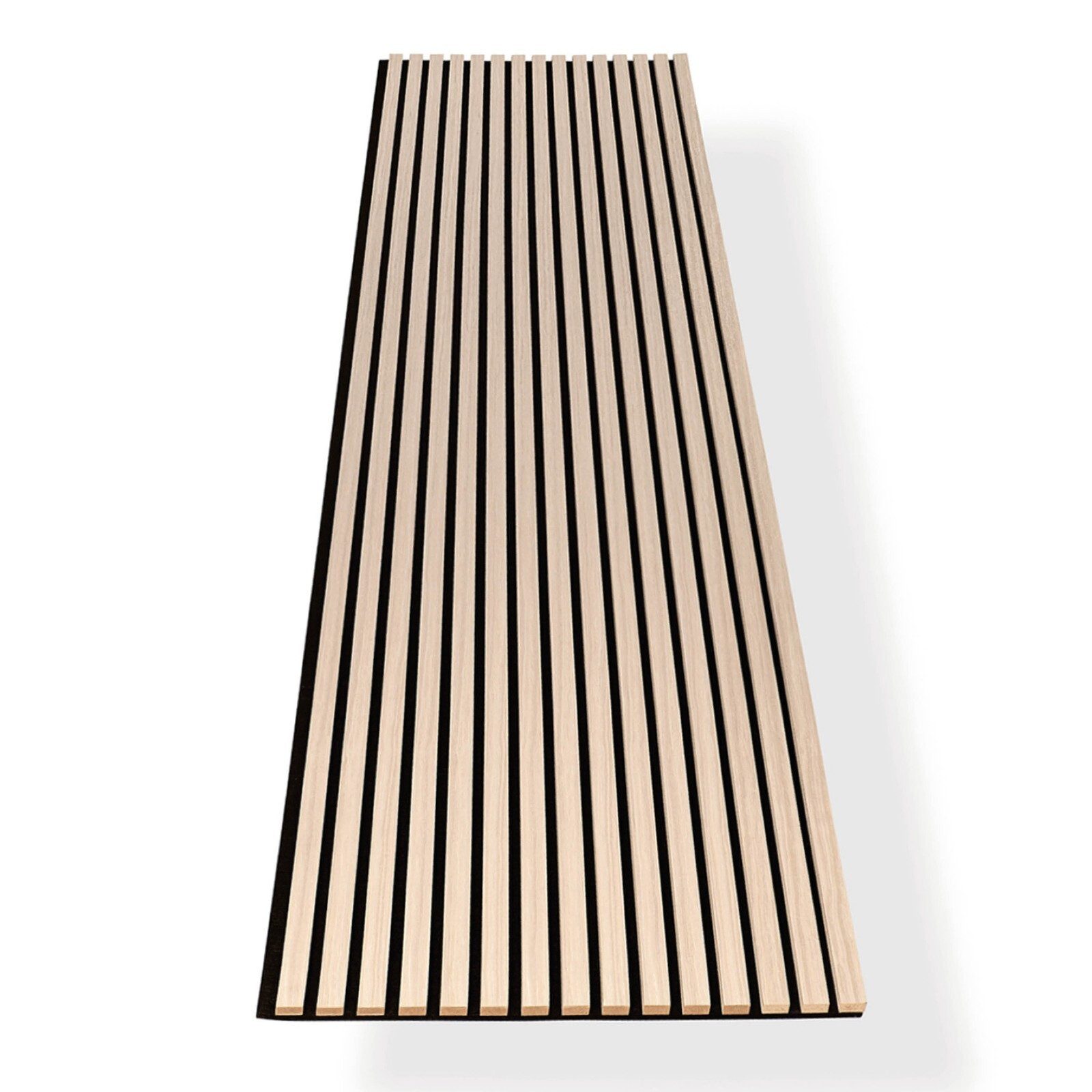 HAGEFOL Wandpaneel Akustikpaneele Holz, 3D Lamellenwand, verschiedene Größen, BxL: 60,00x240,00 cm, 1,44 qm, 3D Optik, Akustische Dämmung
