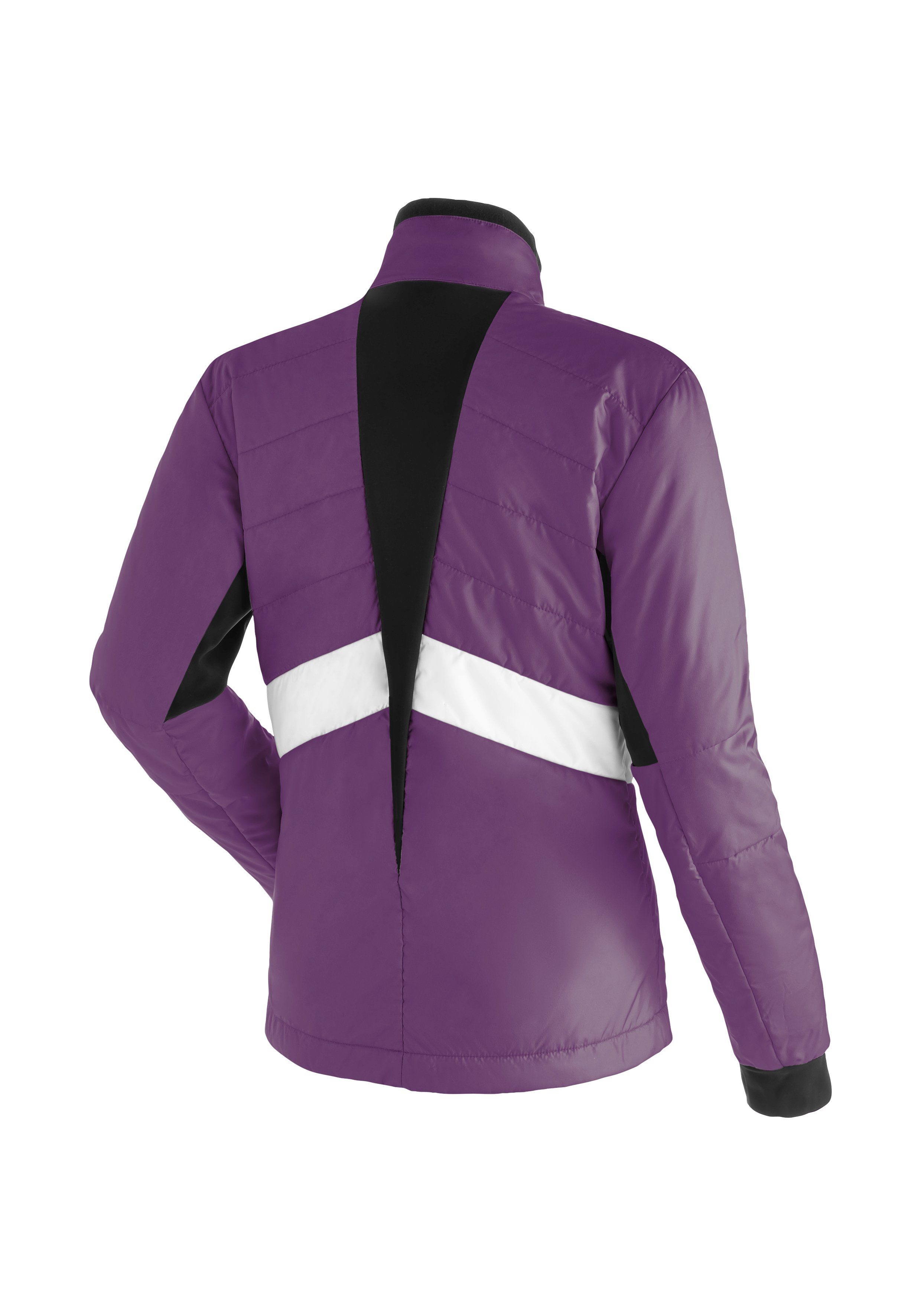 dunkelviolett W Ilsetra Maier Outdoorjacke Damen-Jacke Sports und atmungsaktiv Langlauf, für windabweisend