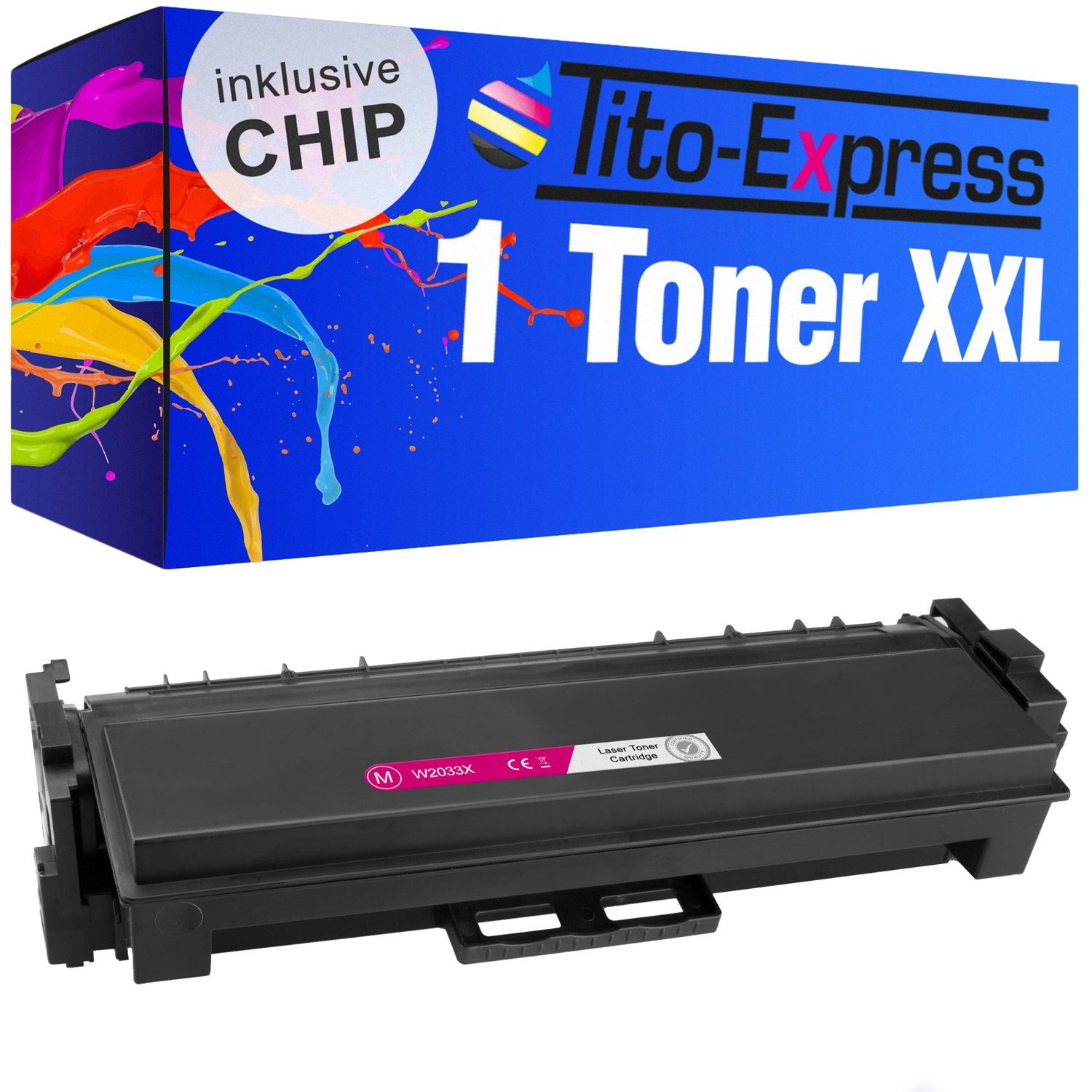 Tito-Express Tonerpatrone ersetzt HP W2030X für Magenta), M479fdw M454dn W2031X M479fdn W2033X 415X, MFP Laserjet W2032X M479fnw M479dw (1x Pro M454dw