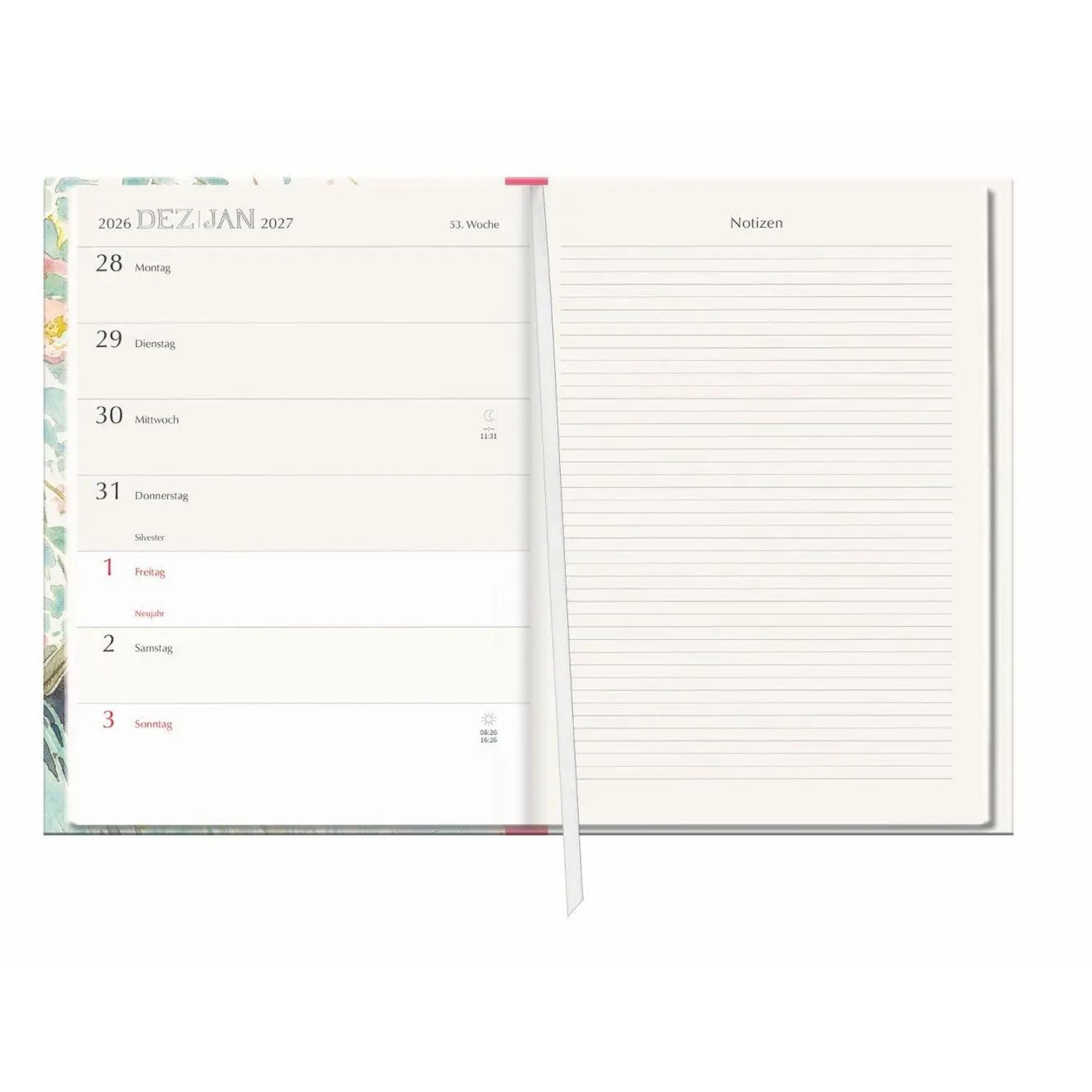 HEYE Taschenkalender Edith Holden: Leben mit der Natur Kalenderbuch A5 2027 - Tagebuch &...