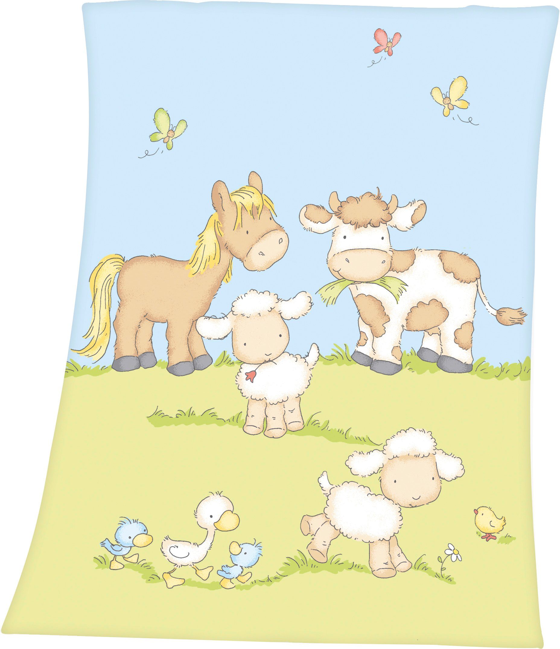Babydecke Bauernhoftiere, Baby Best, mit tollen günstig online kaufen