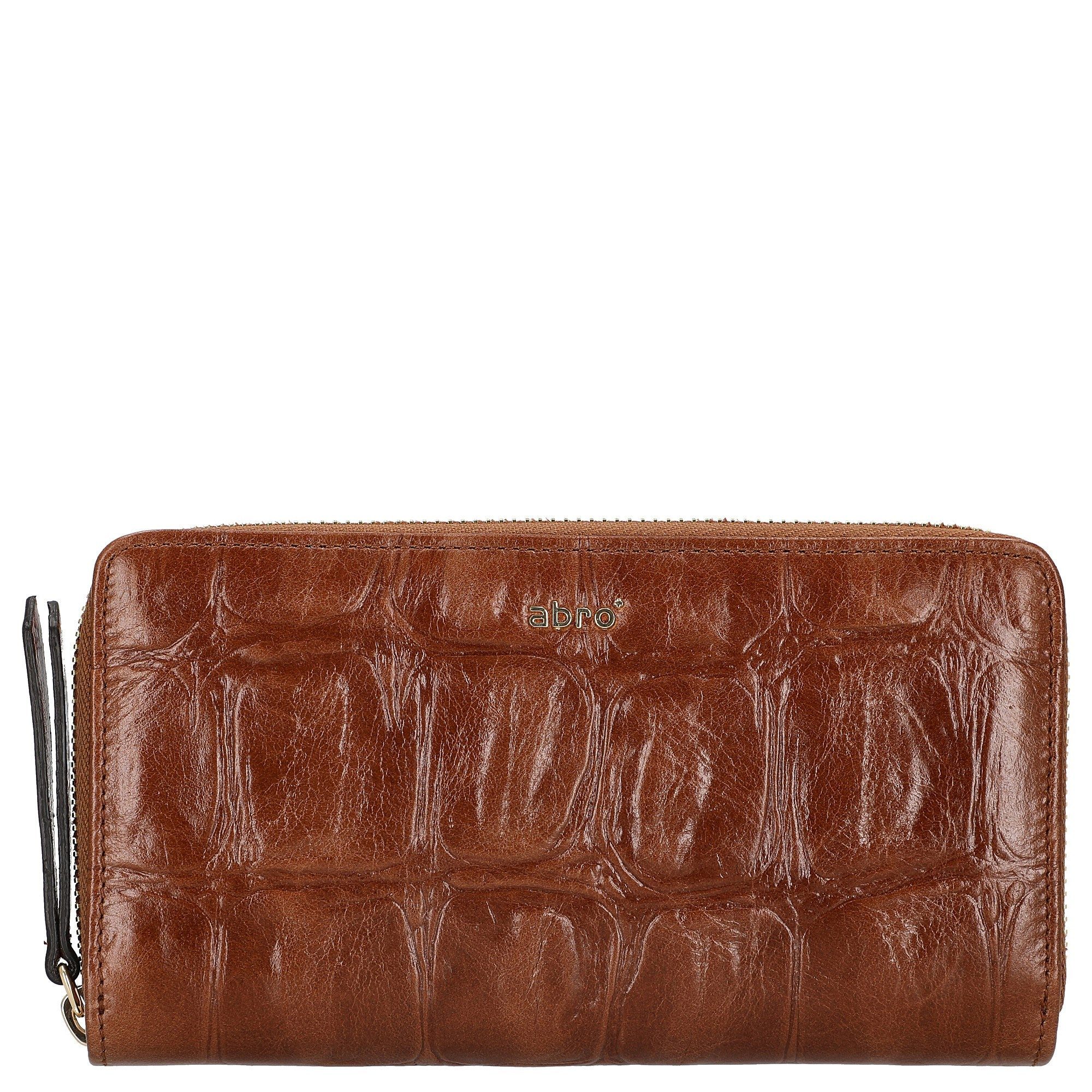 Abro Geldbörse Maxi Cocco - Geldbörse 16cc 19 cm (caramel/cognac)