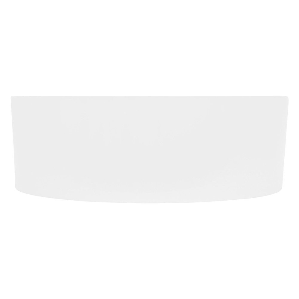 LuxeBath Waschbecken Handwaschbecken aus Keramik Waschtisch für Badezimmer und Gäste-WC, Aufsatzwaschtisch Handwaschbecken Ø 460 x 155 mm Rund Spülbecken