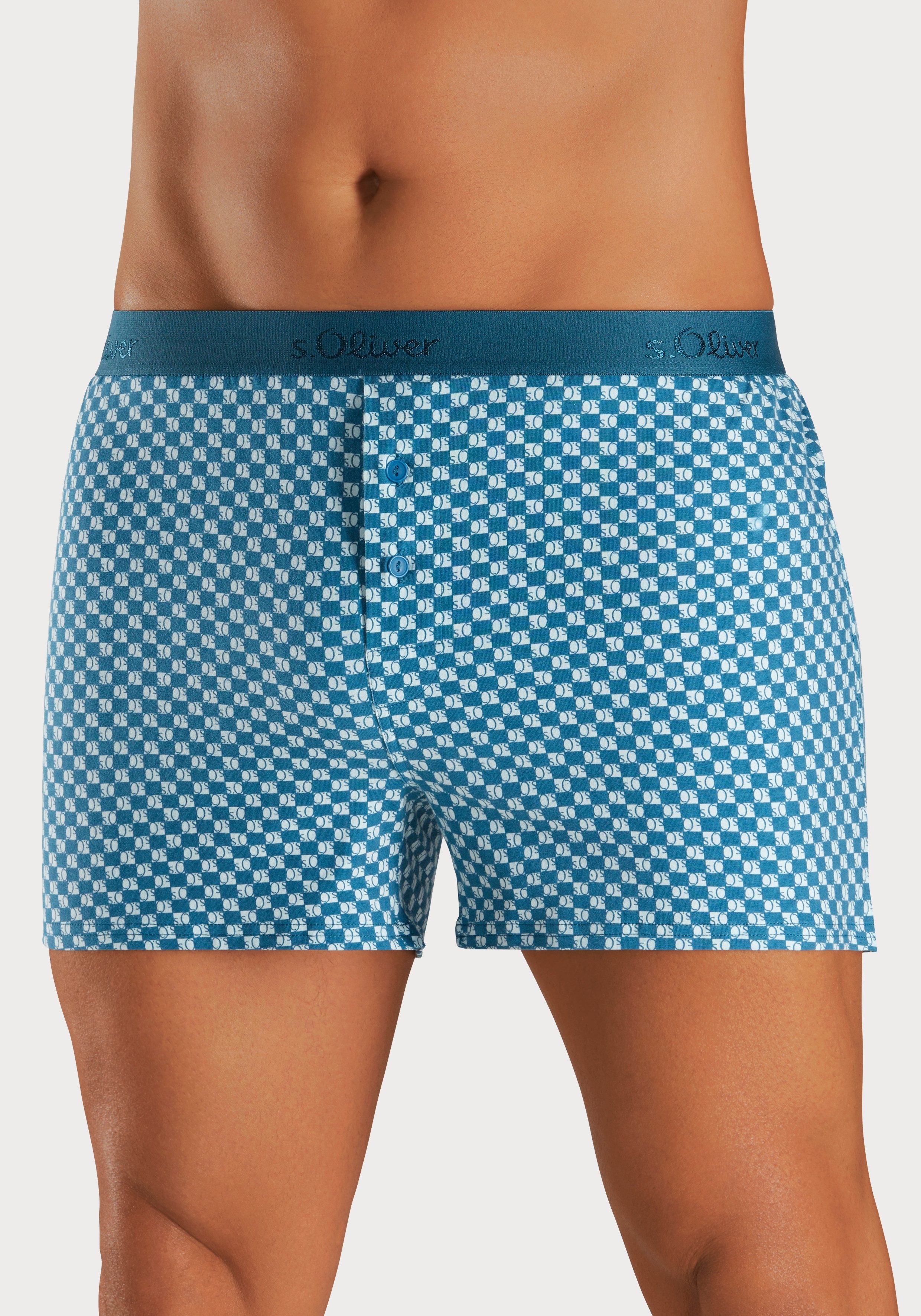 s.Oliver Weiter Boxer (Packung, 2-St) unifarben günstig online kaufen