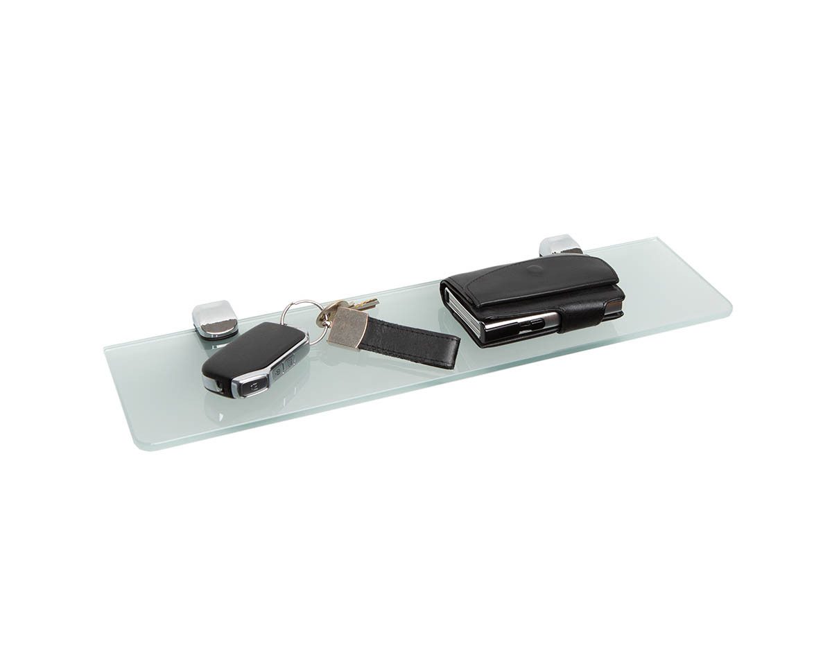 einfachgutemoebel Waschtisch-Set Glasregal 40x10cm Sicherheitsglas ESG, Mil günstig online kaufen