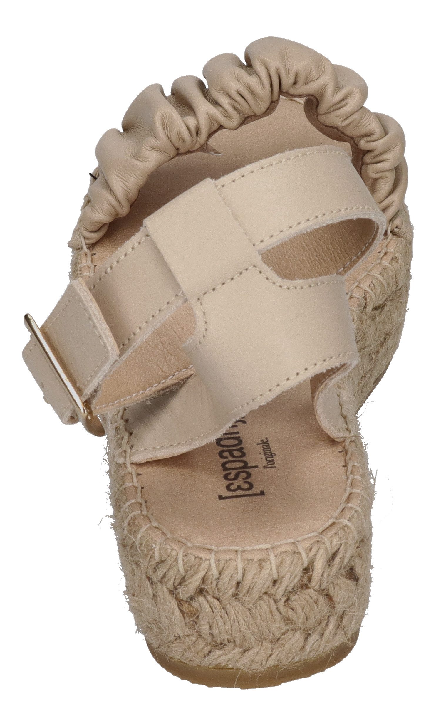espadrij l´originale NIMES RUFFLE HIGH Beige