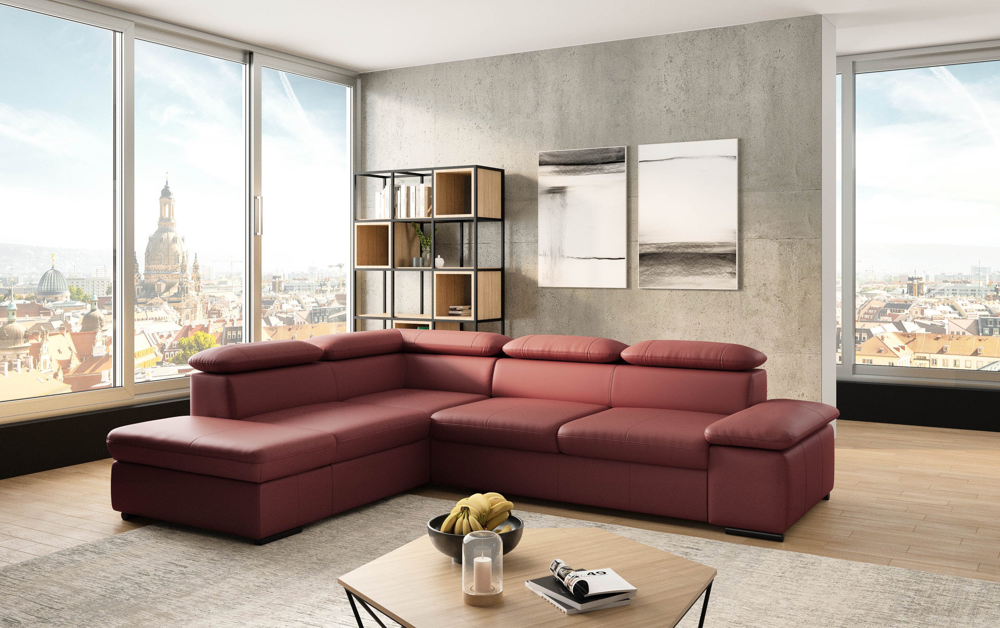 sit&more Ecksofa Alcudia L-Form, mit Armteilverstellung, günstig online kaufen