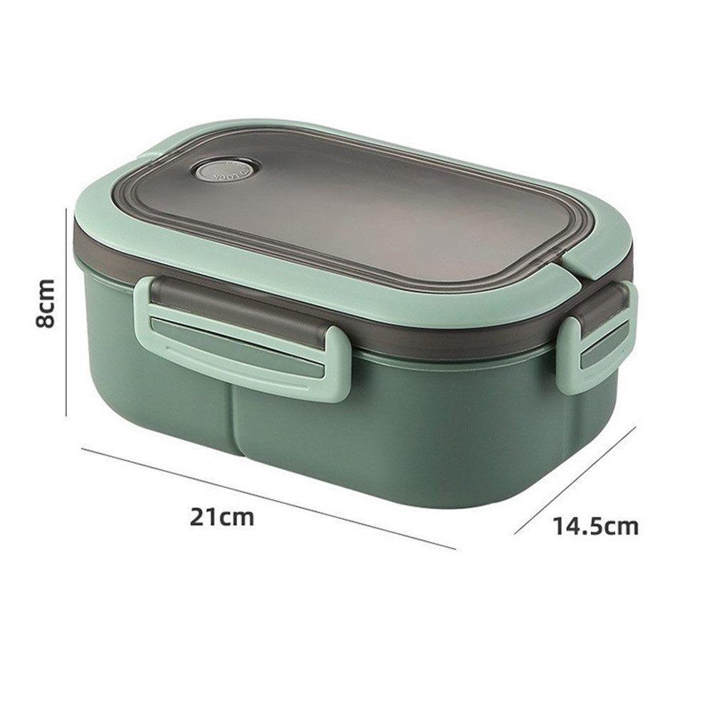 Diwzbyn Lunchbox für Kinder und Erwachsene, Brotdose mit Fächern, 14,5 x 21 x 8 cm