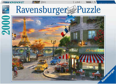 Ravensburger Puzzle Romantische Abendstunde in Paris, 2000 Puzzleteile, Made in Germany, FSC® - schützt Wald - weltweit