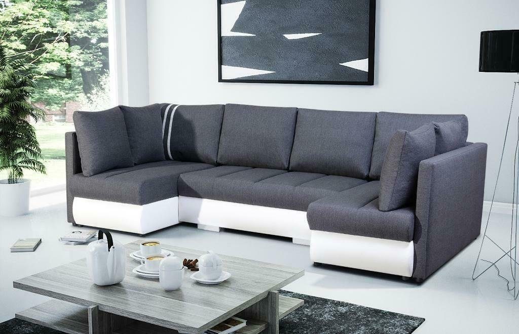 JVmoebel Ecksofa, XXL Wohnlandschaft Garnitur Sofa Designer Polster Ecke U-Form Couch