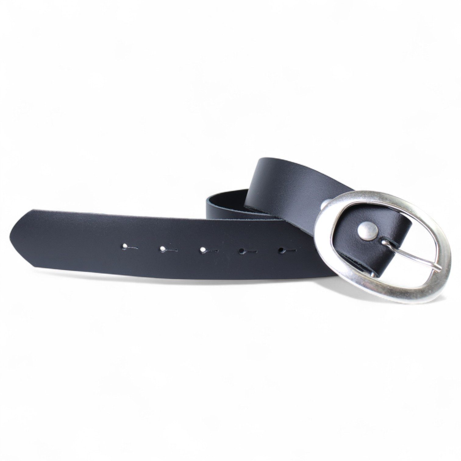 FRONHOFER Hüftgürtel Damen Rindsleder breit (1-St) 4 cm, ovale Schnalle, für Jeans