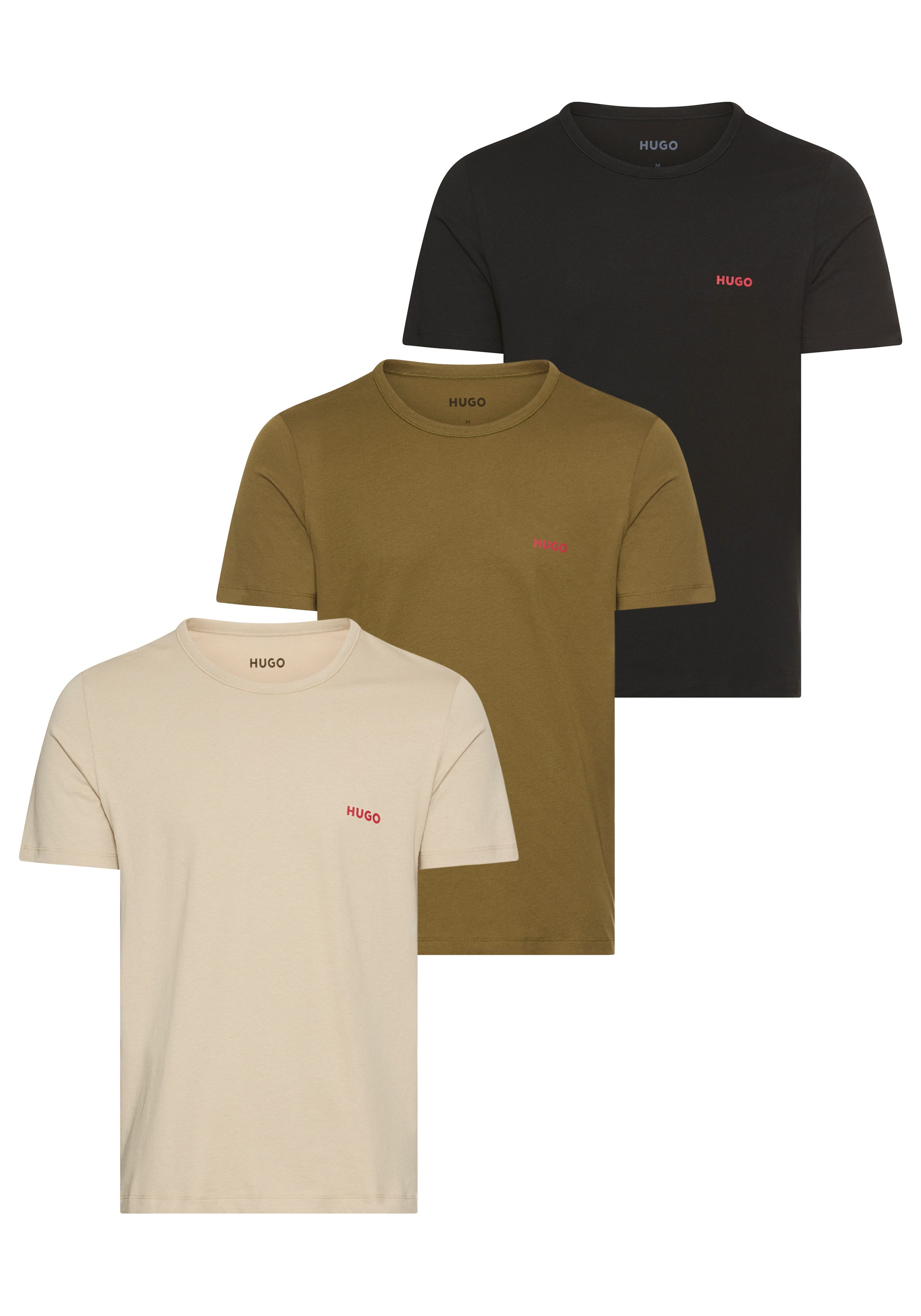 HUGO T-Shirt RN TRIPL (Packung, 3-tlg) günstig online kaufen
