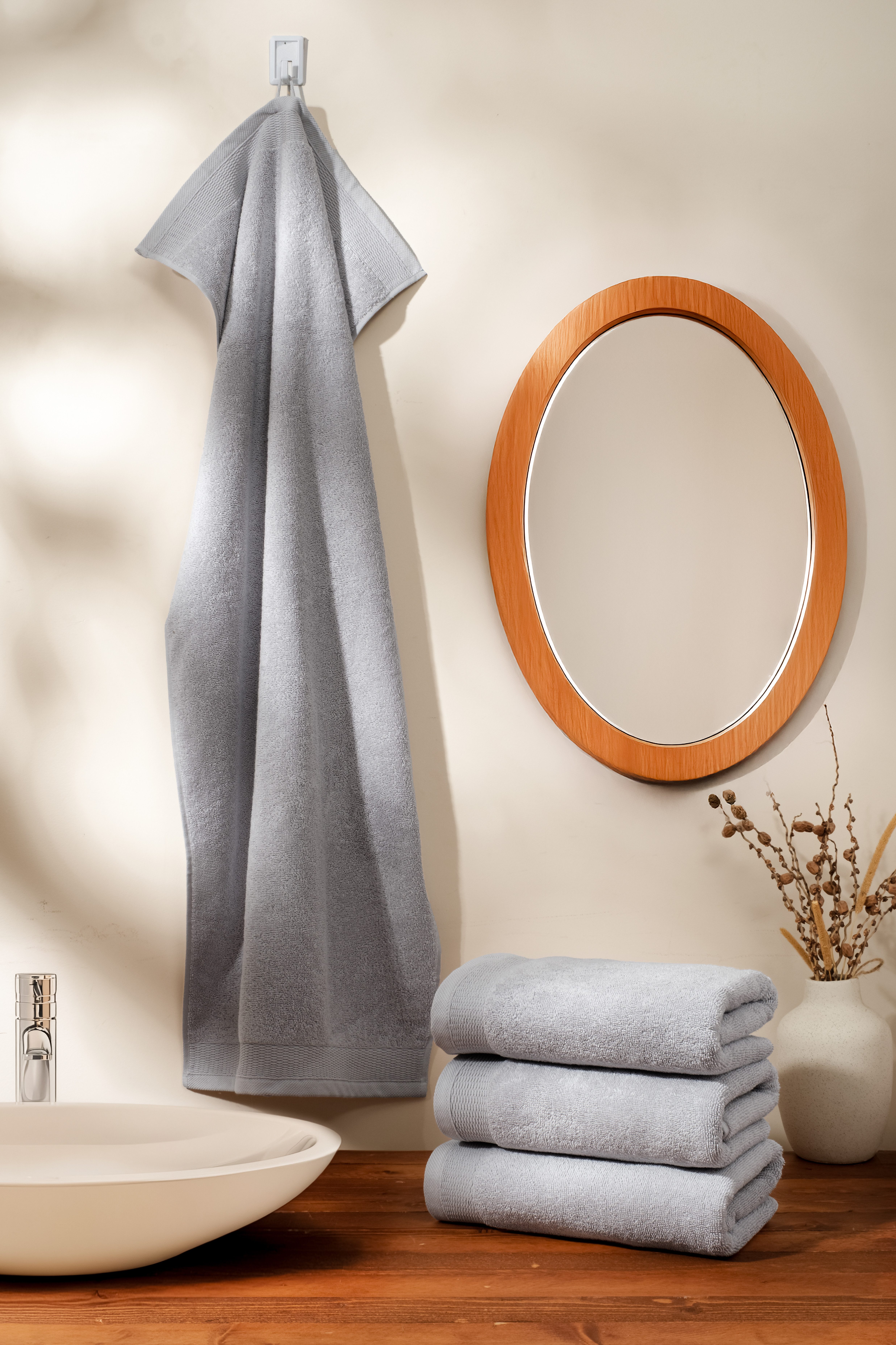 OTTO home Handtücher Fenya, flauschig und weich, Premium Handtücher 550gr/m², Webfrottier (Set, 4-St), mit Bordüre, Set, 100% Baumwolle, Hotel-Qualität, 5 Jahre Garantie