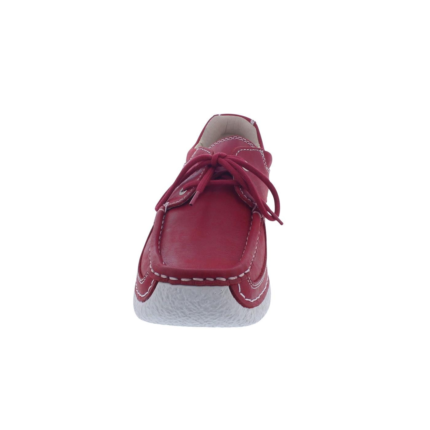 WOLKY Wolky Roll Shoe 0621636-570, Fantastic leather (Glattleder), Red summe Schnürschuh