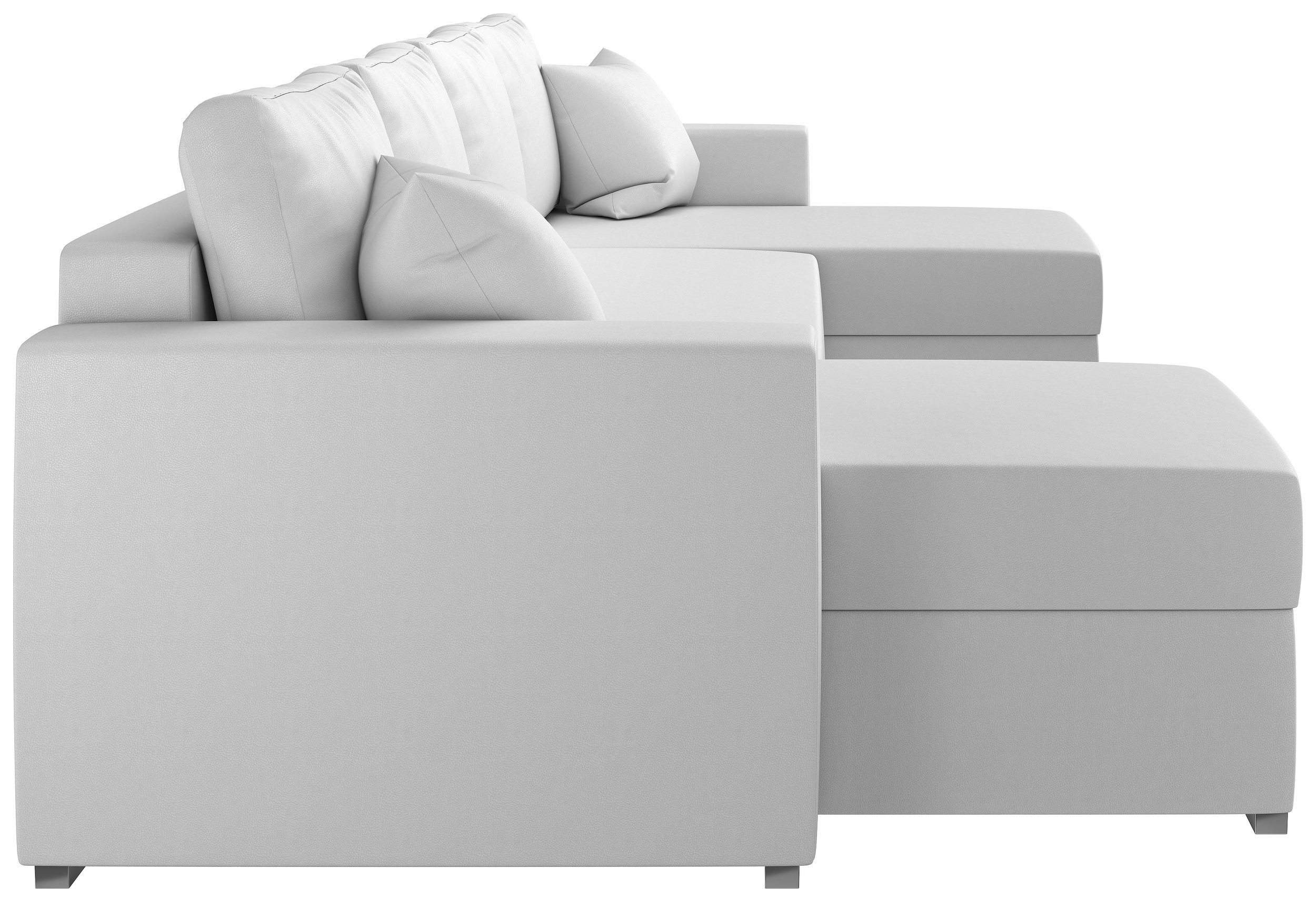 Sofa, U-Form, Rubicon, Kissen, Klassisch Stylefy Raum inklusive Wohnlandschaft im stellbar, Bettkasten, mit Bettfunktion Sitzkomfort, frei Design und