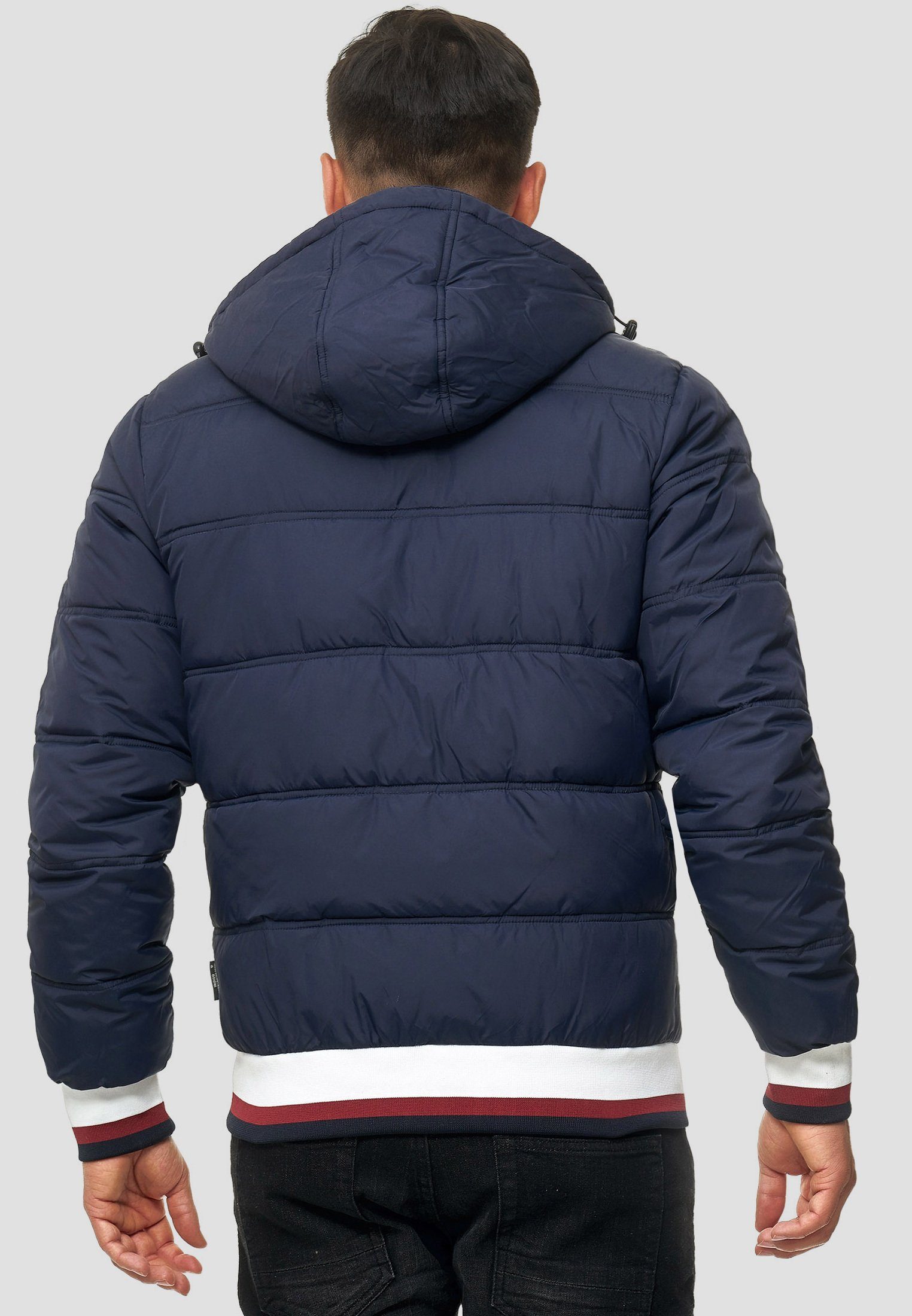 Indicode Steppjacke Herren Bacon Herrenjacke Daunen-Optik