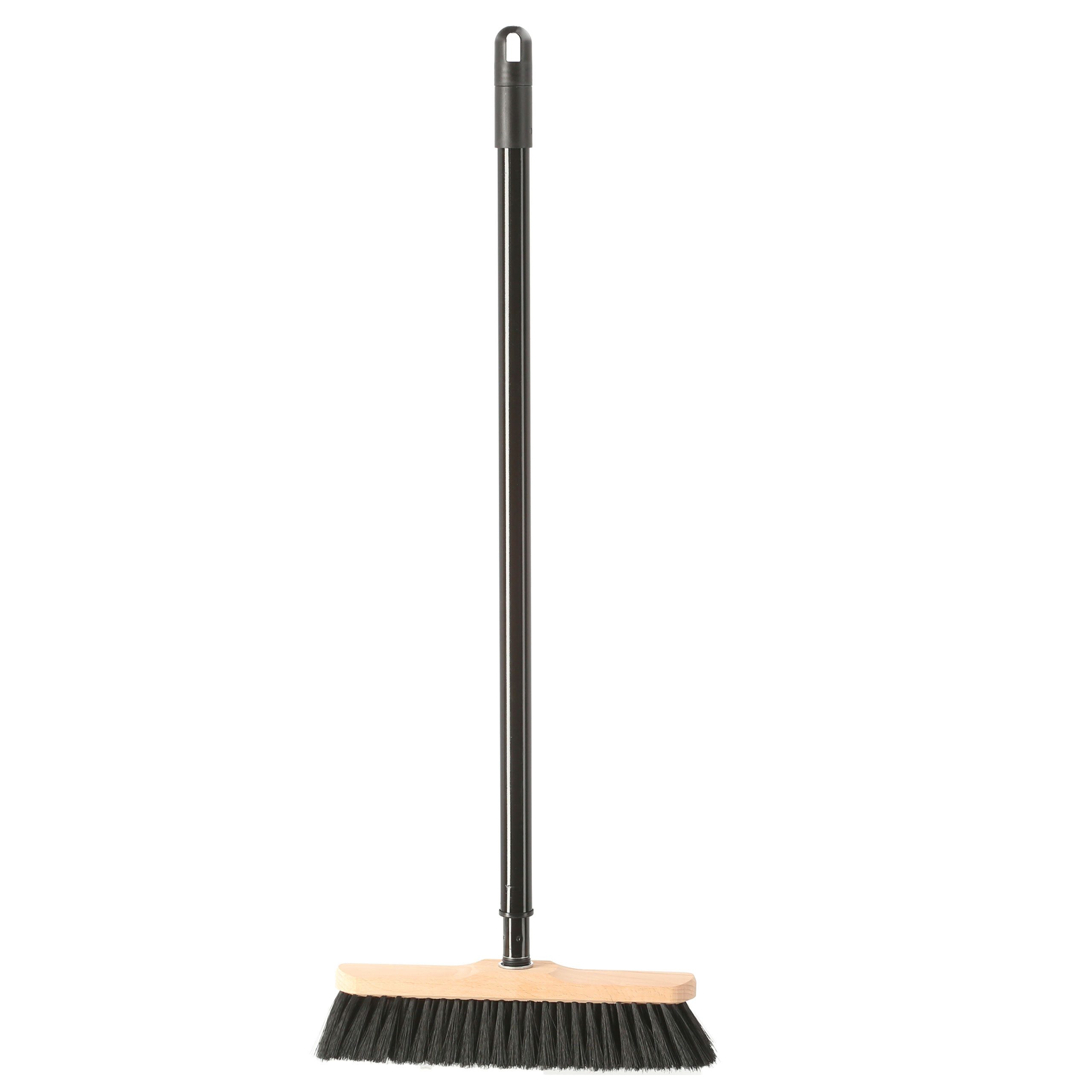 Lantelme Kehrgarnitur mit Teleskop Веникиstiel und Zimmerbesenkopf Kunsthaarmischung, (1-tlg), Kunsthaarmischbesen 28cm länge
