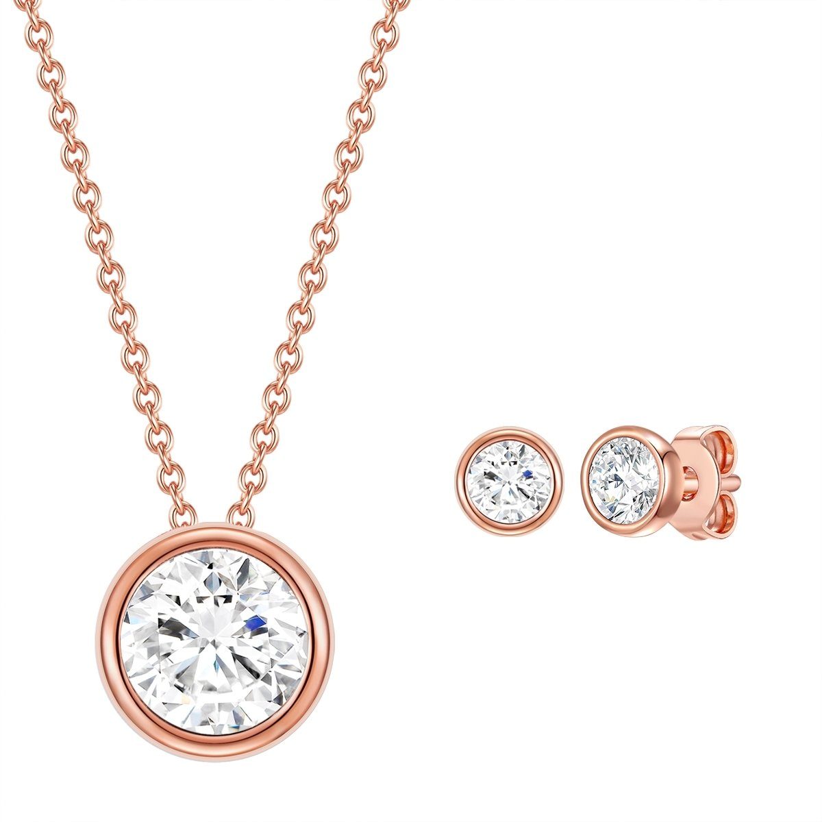 Rafaela Donata Schmuckset roségold (3-tlg), aus Sterling Silber günstig online kaufen