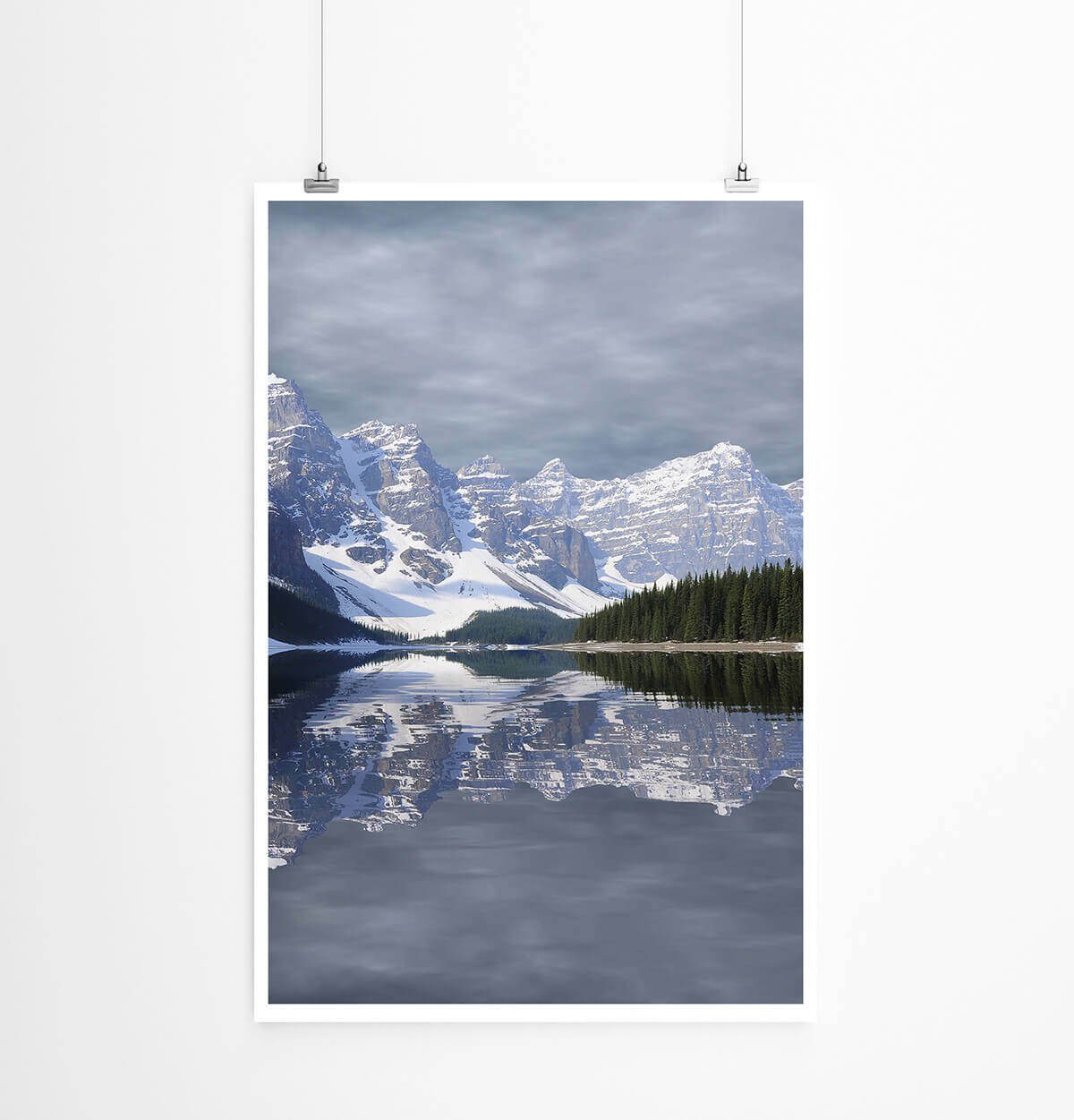 Sinus Art Poster Landschaftsfotografie 60x90cm Poster Moraine See im Banff Nationalpark Kanada