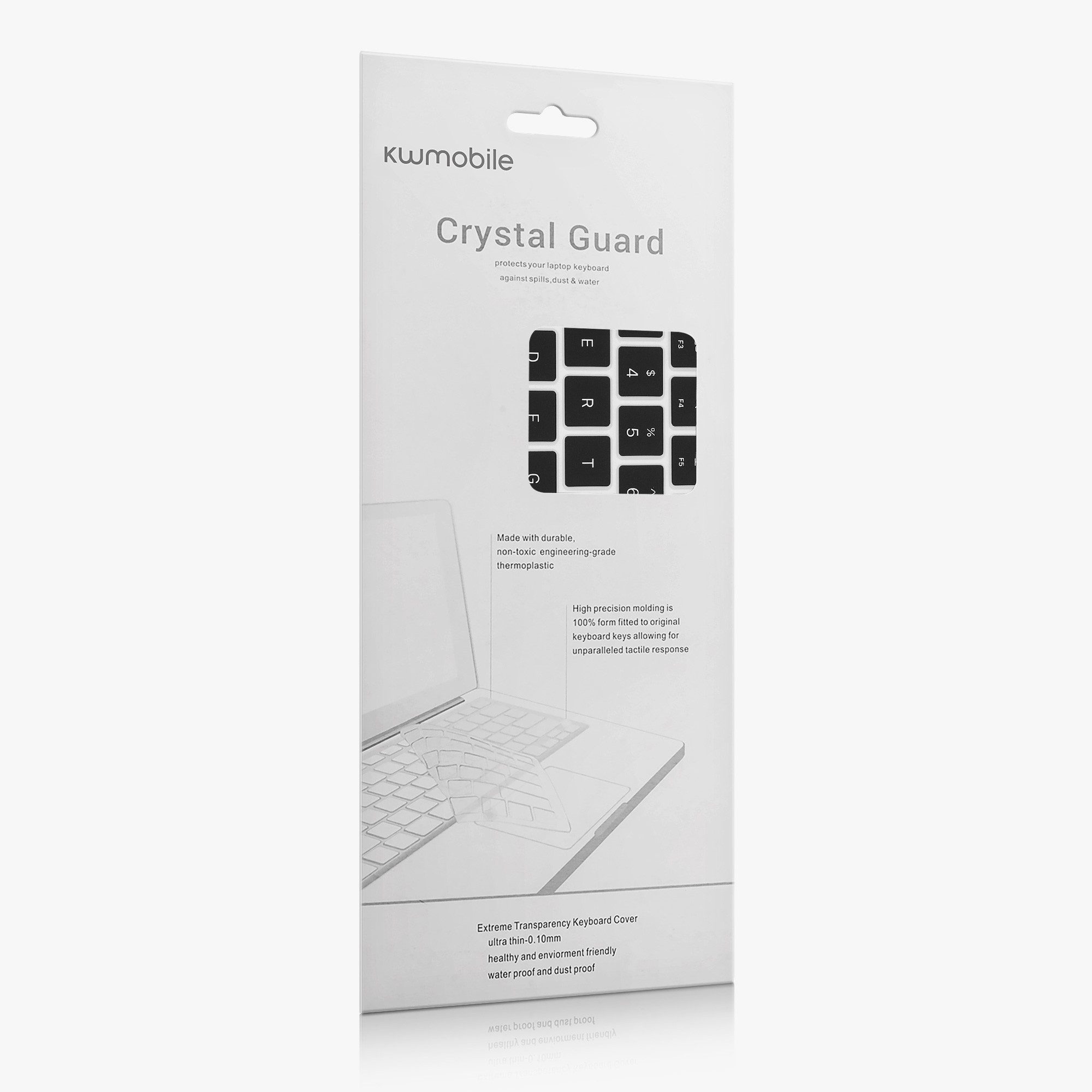 kwmobile Schutz-Set Silikon Tastaturschutz für Apple MacBook Pro 14 M5 2026 A3426, QWERTY US Keyboard Cover Abdeckung - Schwarz – Bild 5 von 5