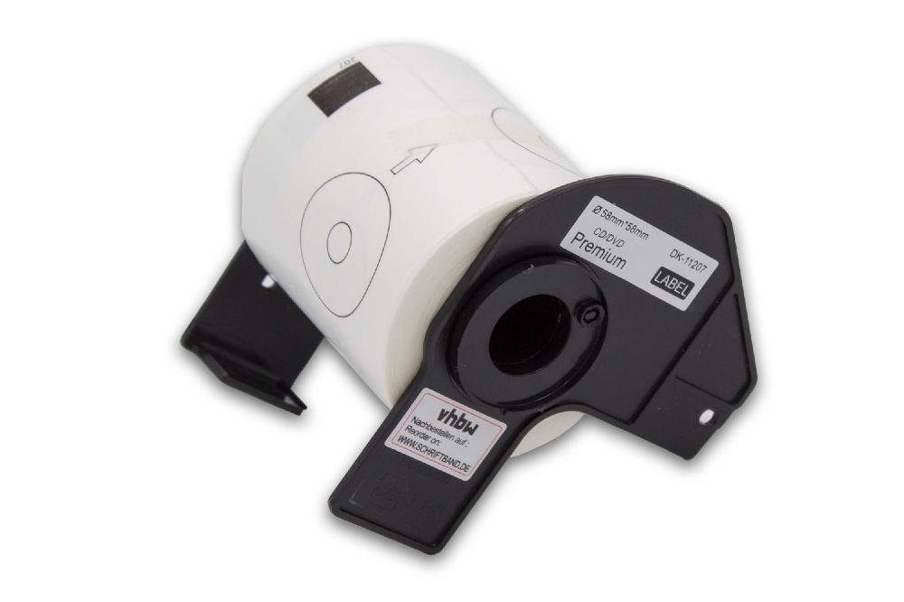 vhbw Etikettenpapier passend für Brother PT QL-580, QL-580N, QL-650, QL650TD, QL-700