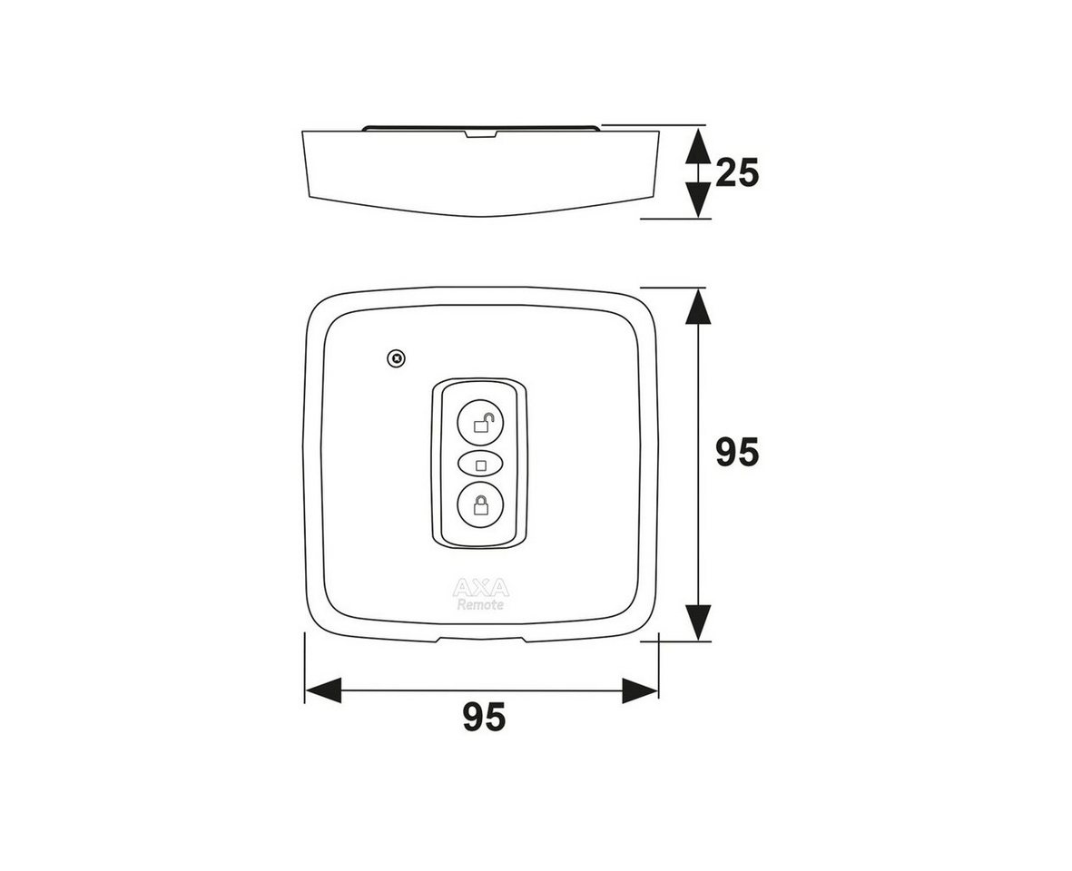 Thumbnail - AXA Fensteröffner Wandtaster für AXA Fensterantrieb Remote 2.0