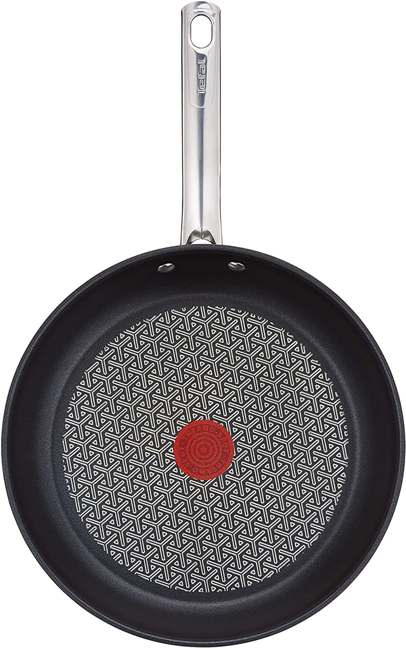 spülmaschinengeeignet, antihaftende Induktion, »Tefal Pfanne Herdarten (1-tlg., Ø24cm aus & Edelstahl Edelstahl mit Tefal Backofengeeignet, Bratpfanne für Ø28cm Tefal Bratpfanne Bratpfanne alle Oberfläche, 1x Temperaturindikator Wahl), nach Duetto