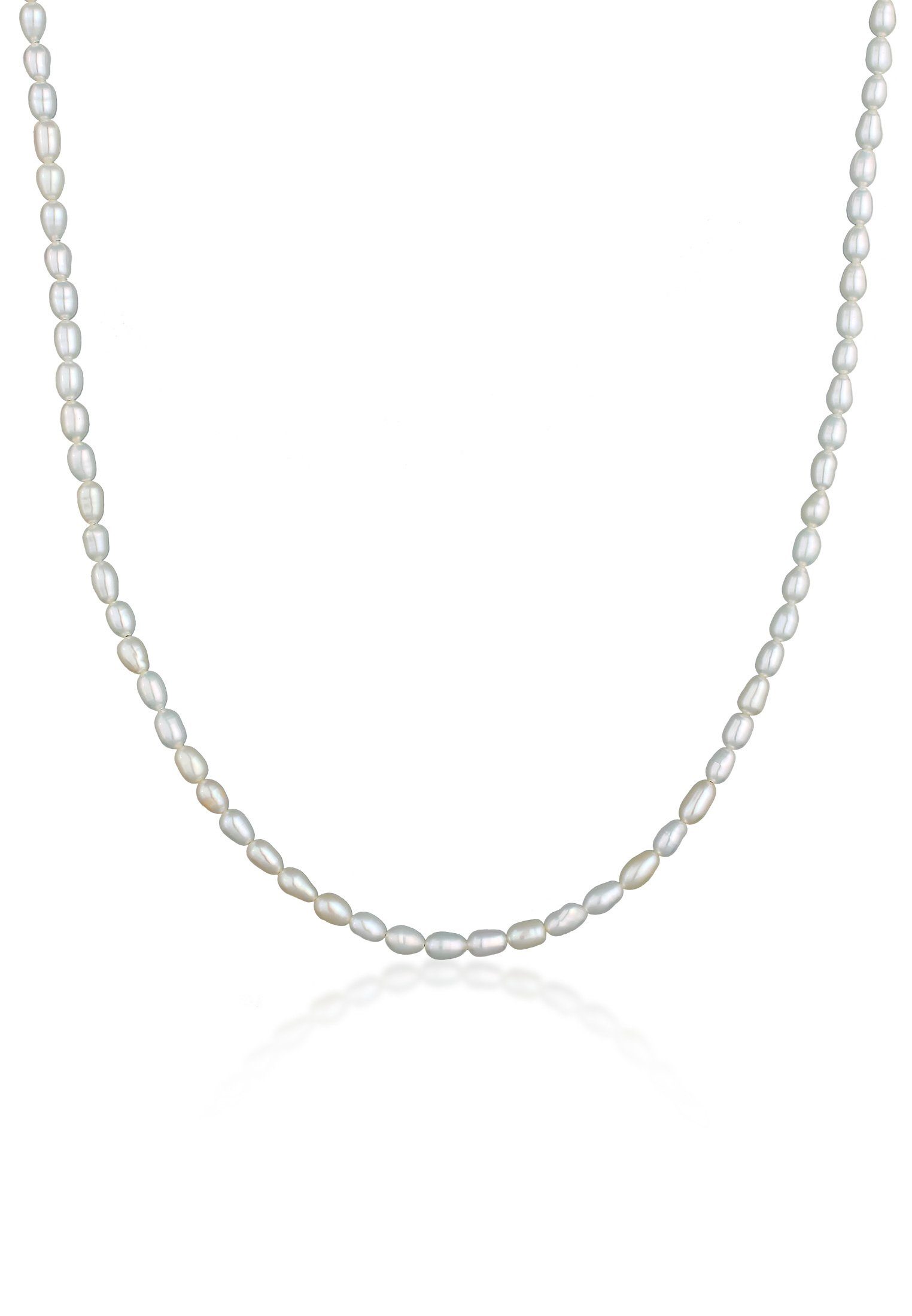 Nenalina Perlenkette Zeitlos Klassik Süßwasserzuchtperlen 925 Silber