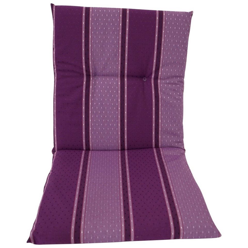 DEGAMO Sesselauflage BERN, (1 St), 48x98cm, violett gestreift