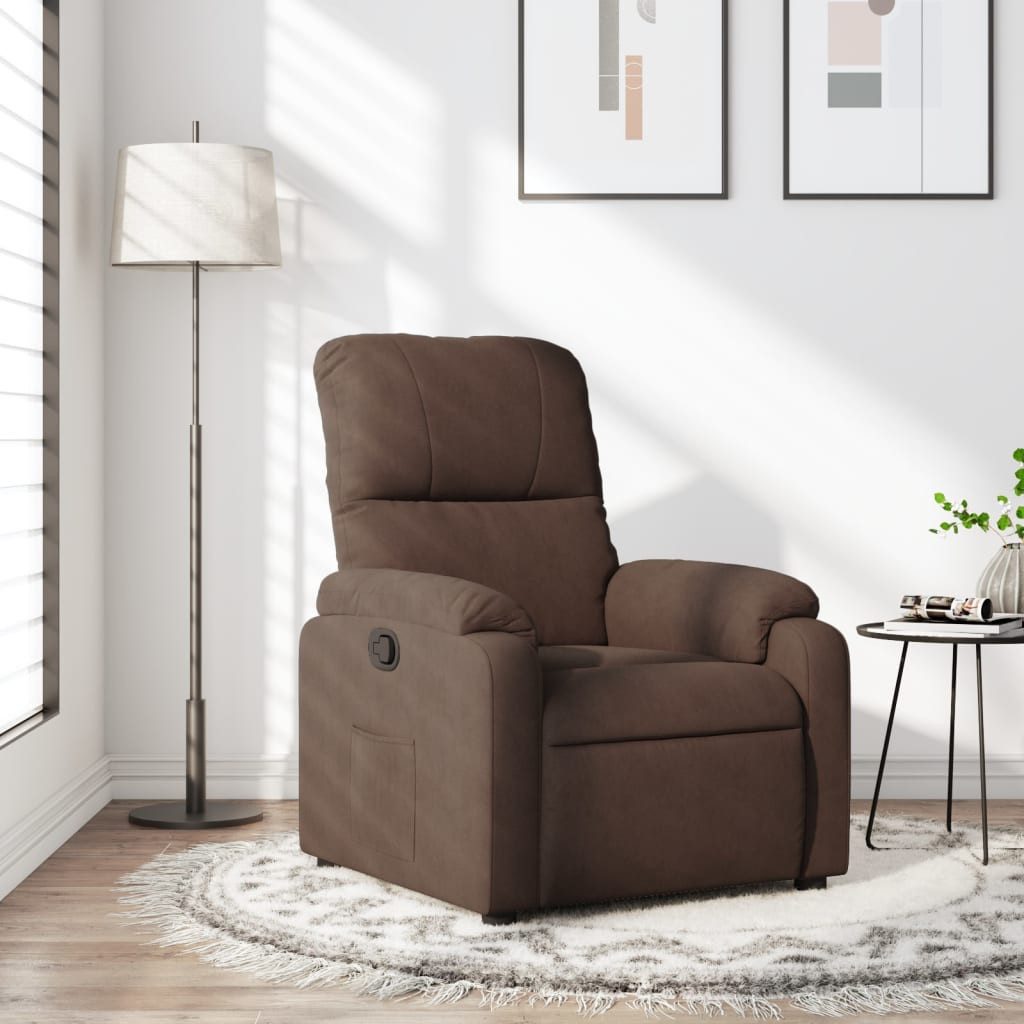 vidaXL Sessel Relaxsessel Braun Mikrofasergewebe (1-St)