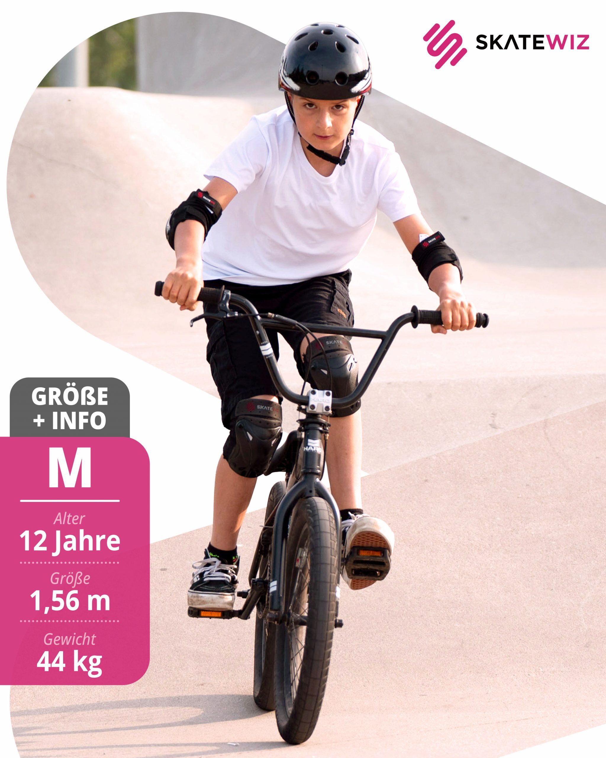 SKATEWIZ Protektoren-Set Schützer Skateboard ab 8 Jahre Protektoren Kinder und Erwachsene (Inline Skate Schonerset, 6-tlg., Knieschoner Geschenke für Kinder - Inliner Schoner), Inline Skate, Skateboard & Schlittschuhe Schoner