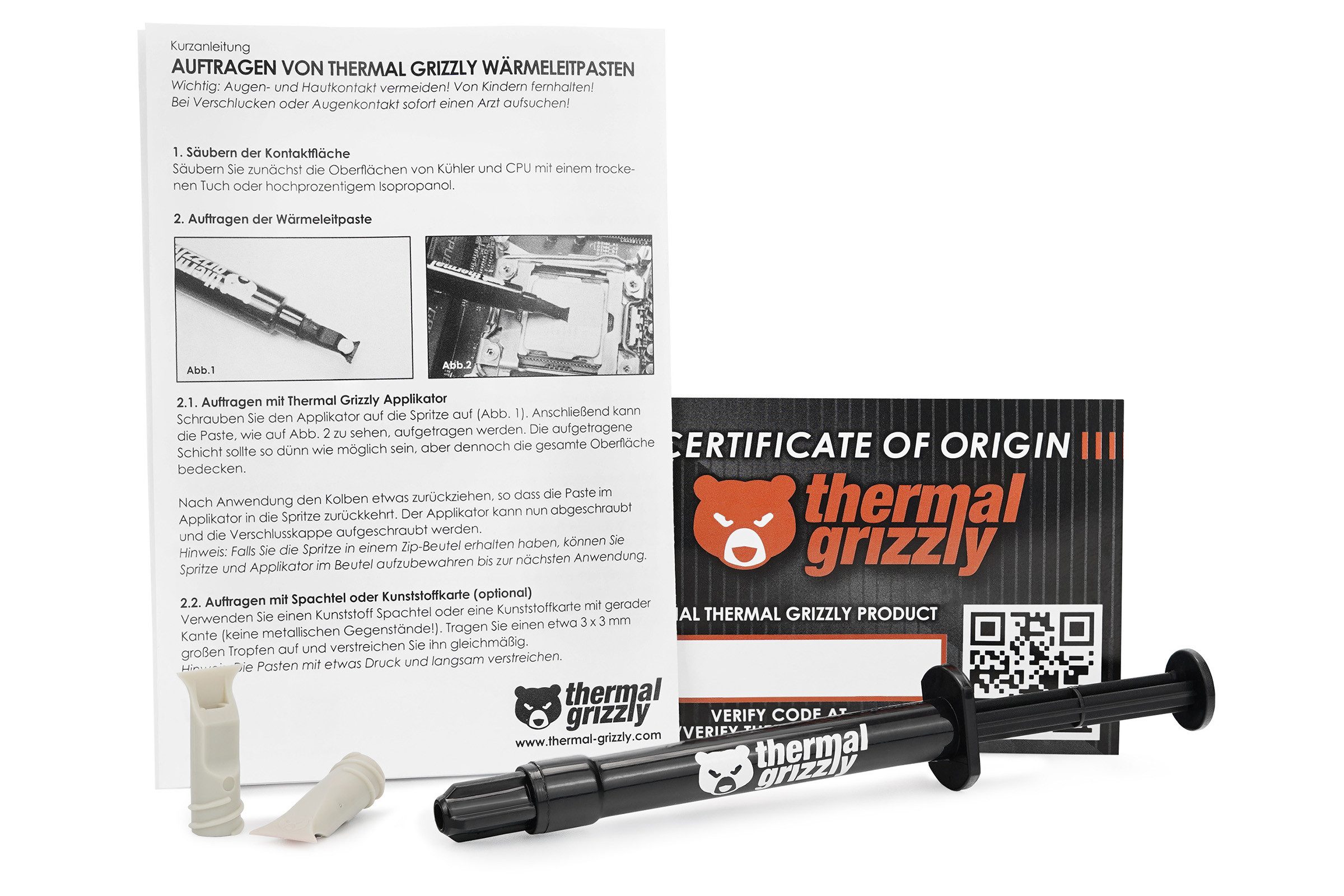 Thermal Grizzly Wärmeleitpaste Thermal Grizzly Kryonaut Extreme Wärmeleitpaste - 2 Gramm, Kryonaut, Wärmeleitpaste, Overclocking, High Performance – Bild 5 von 5