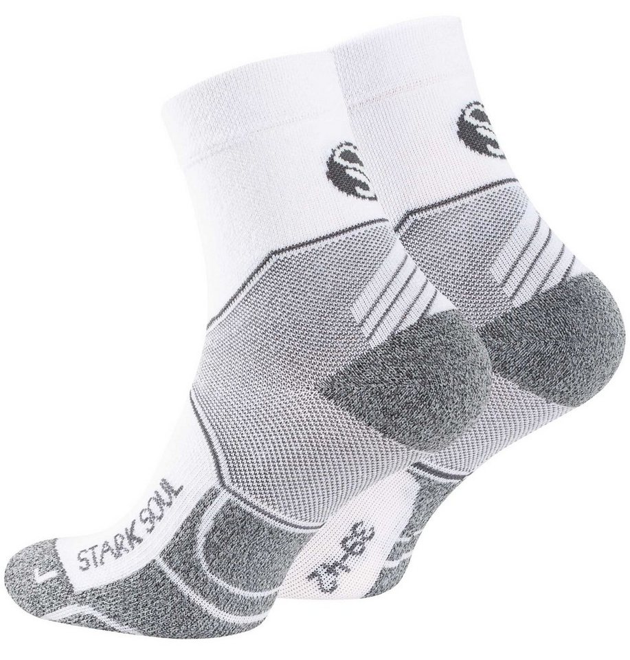 Stark Soul® Laufsocken Quarter Sport Socken, Performance - 2 Paar Laufsocken  (2 Paar) Gepolsterte Sohle, Spezielle 3D-Supportzonen für höheren Schutz  und Stabilität der Knöchel