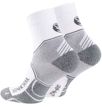 Stark Soul® Laufsocken Quarter Sport Socken, Performance - 2 Paar Laufsocken (2 Paar) Gepolsterte Sohle