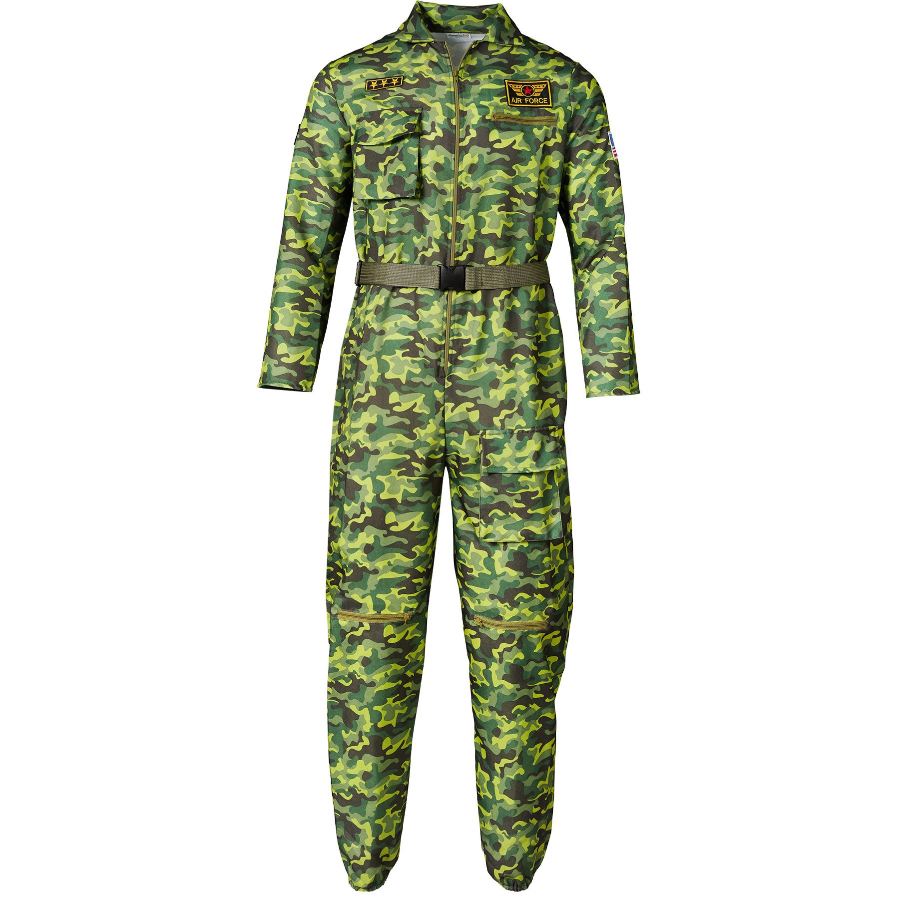dressforfun Kostüm Herrenkostüm, Cooler Camouflage-Overall für einen dynamischen Look.