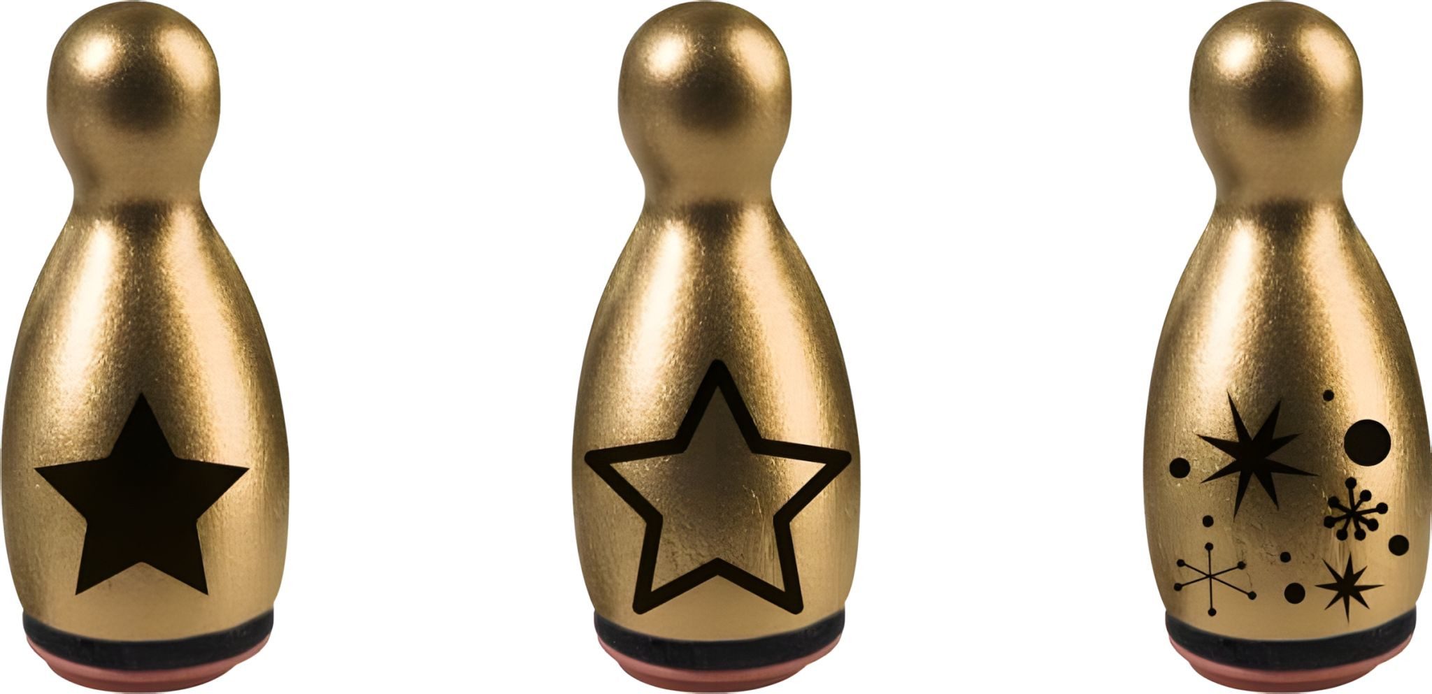 Heyda Stempel HEYDA 204888650 Stempel-Figuren Sterne & Kristalle Holz farbig