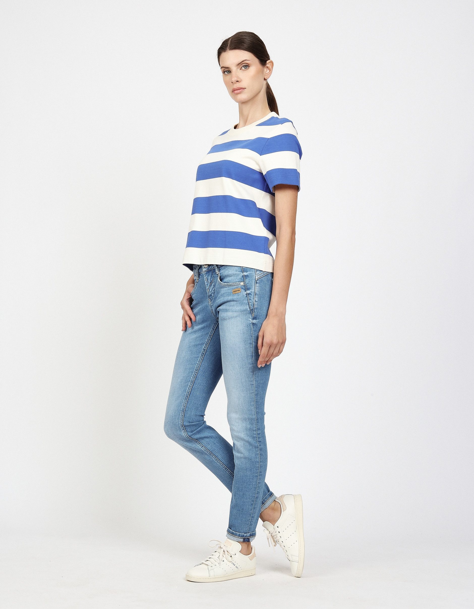 GANG Skinny-fit-Jeans 94NELE skinny fit TIMELESS BLUE WASH